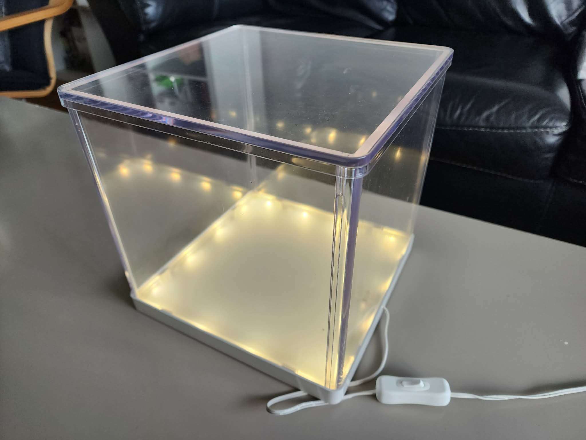 LED Acrylic Display Box (Discontinued Ikea SYNAS)