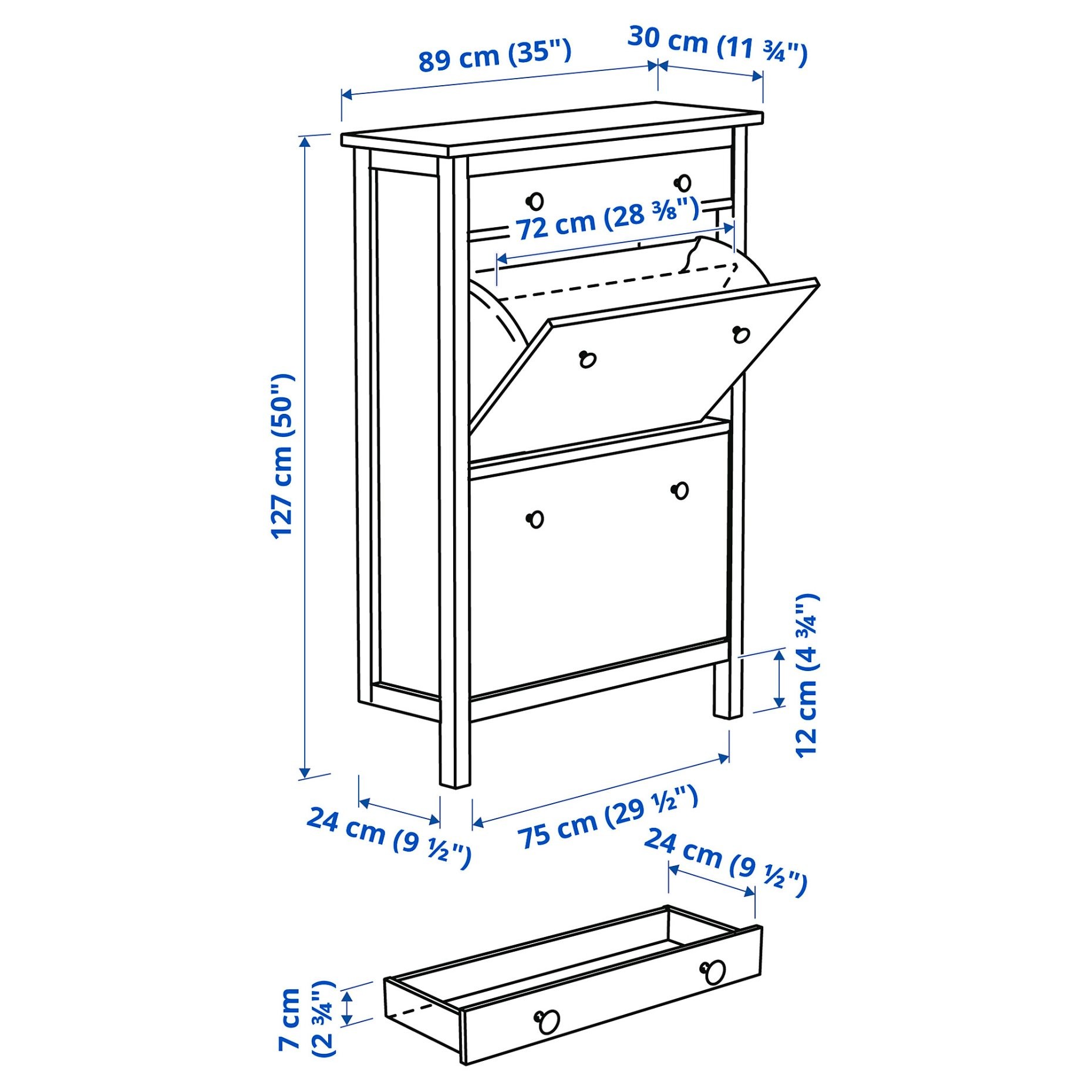 IKEA Hemmes Shoe Cabinet - photo 3