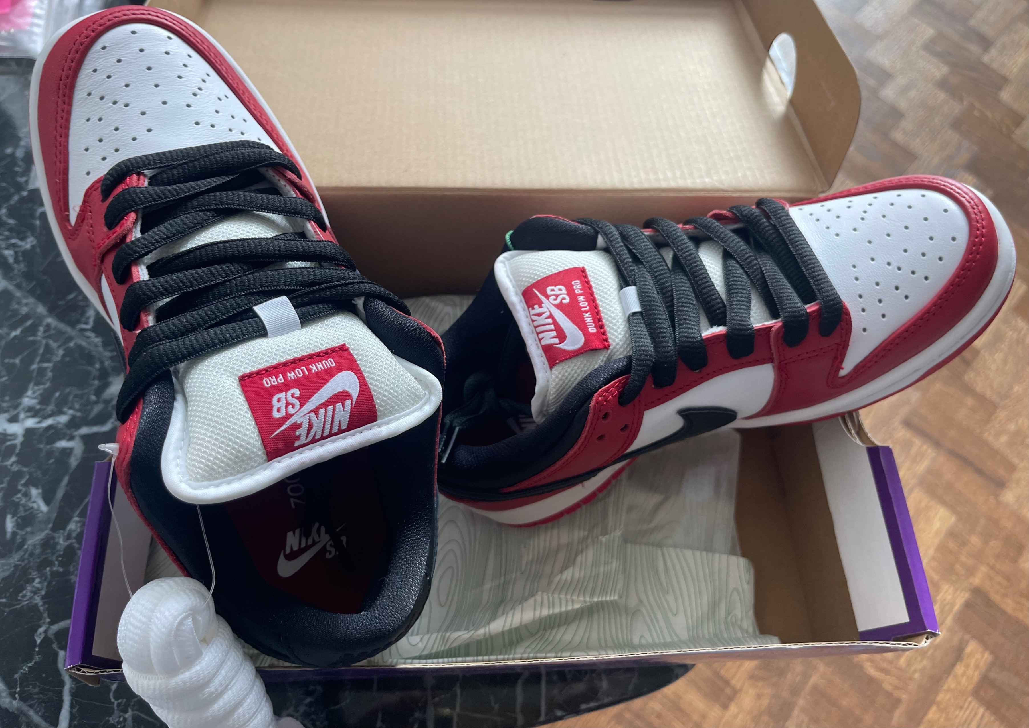 New Nike SB Dunk Low "Chicago" J-Pack - Size 5.5W / 4M - photo 2