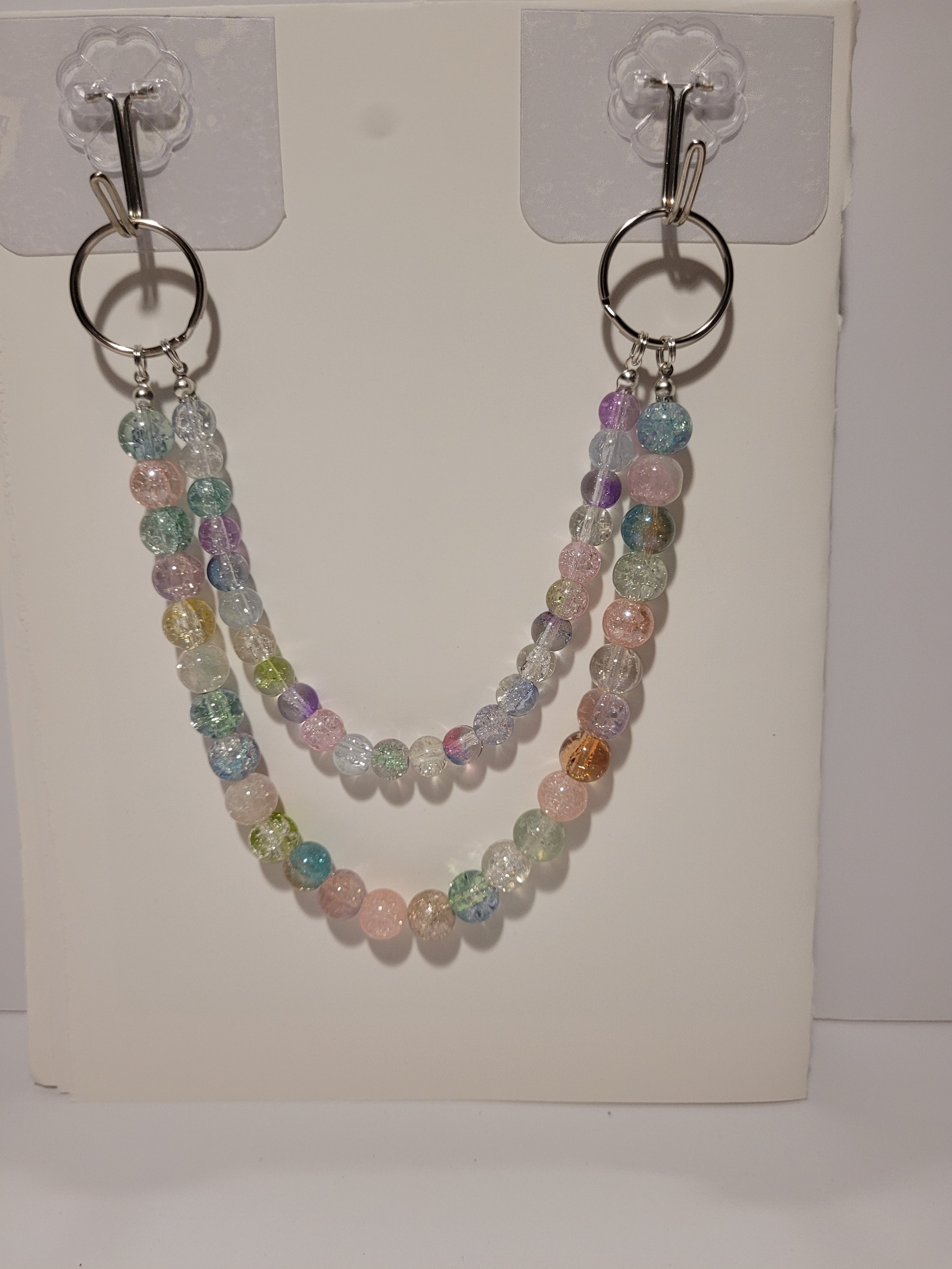 Beaded Keychain - Pastel Colours - photo 2