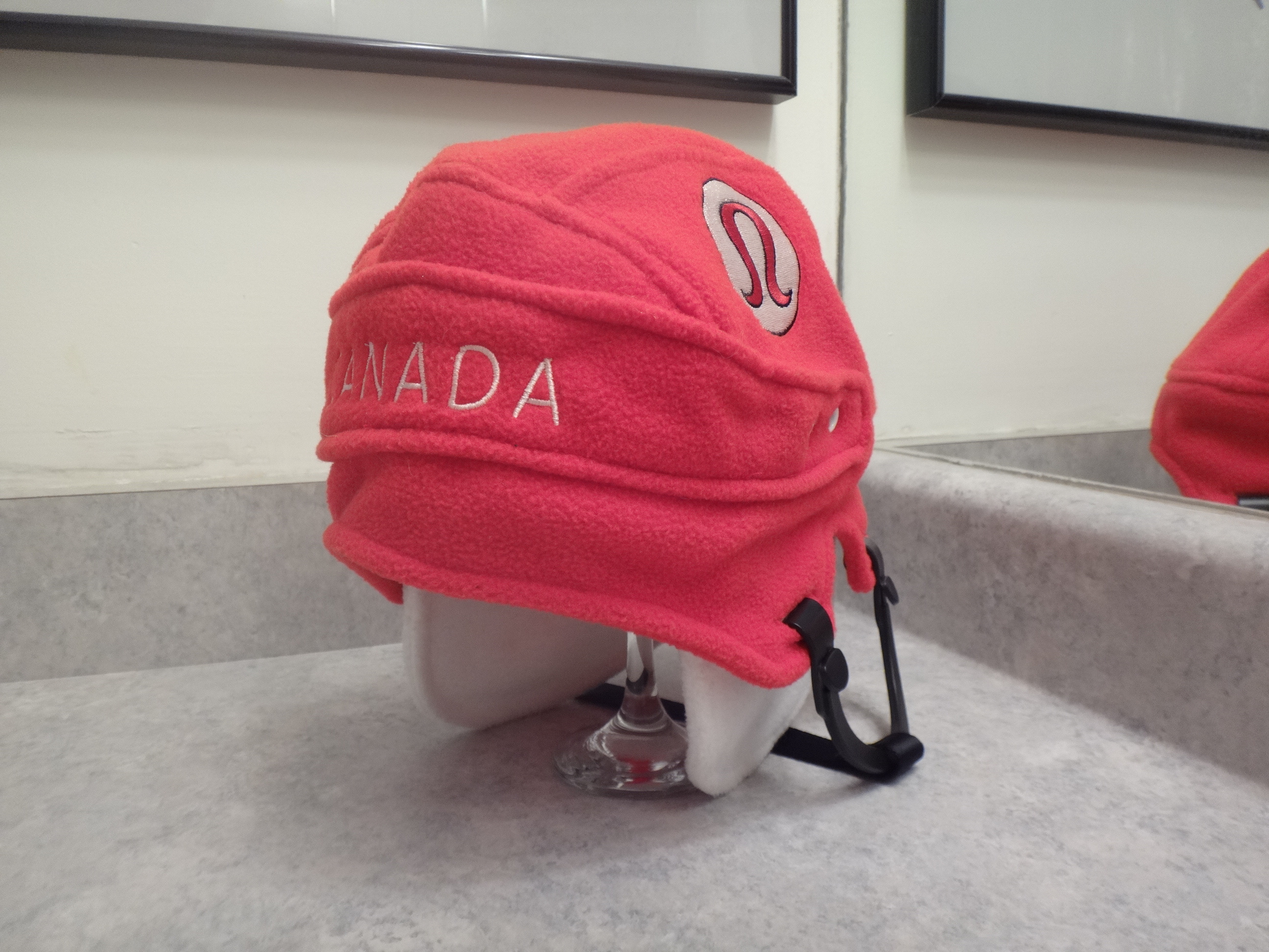 ✅♻️lululemon Team Canada Hockey Helmet Fleece Winter Toque Hat