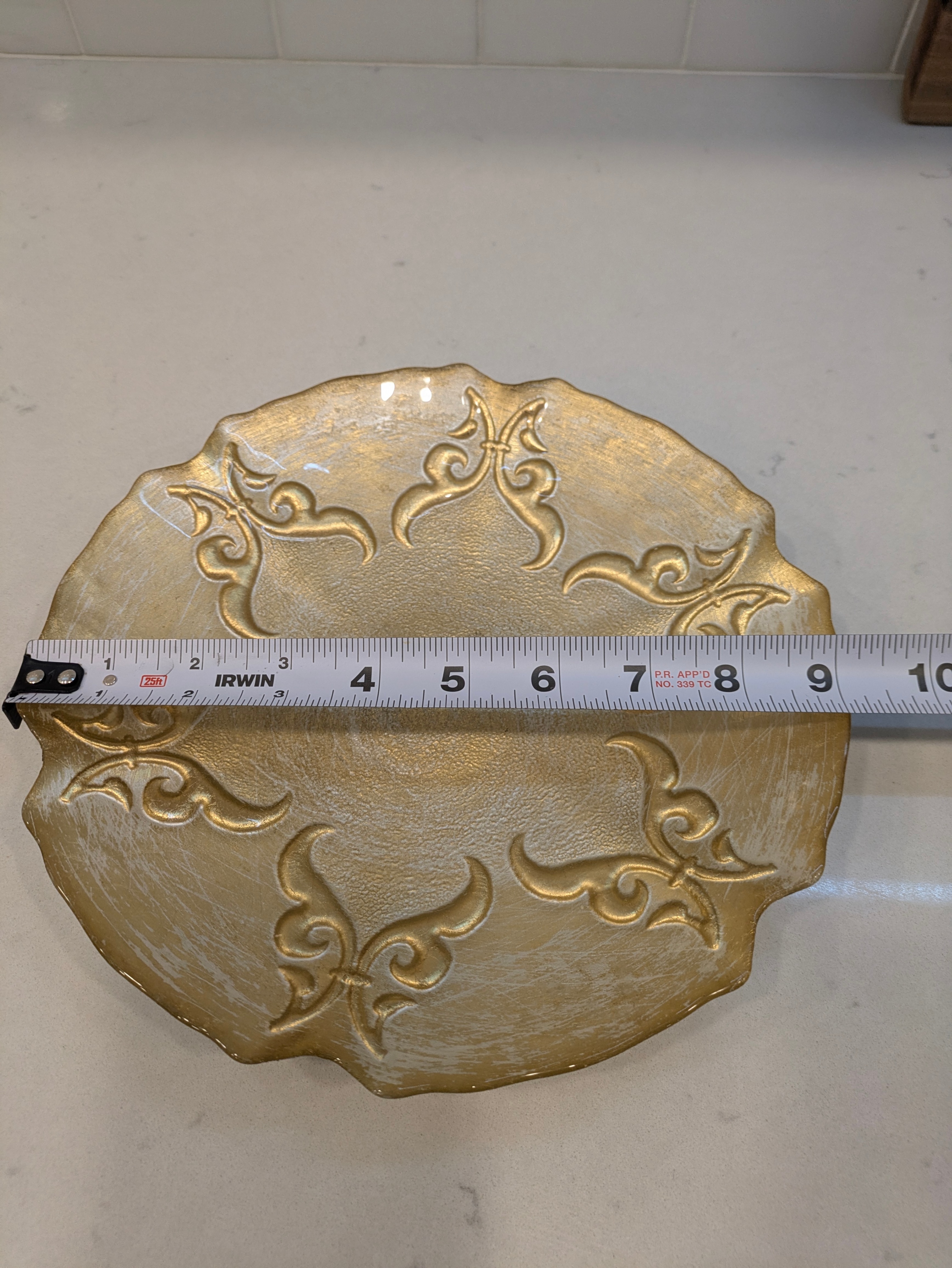 Decorative Gold Plate - 9 inch - photo 2