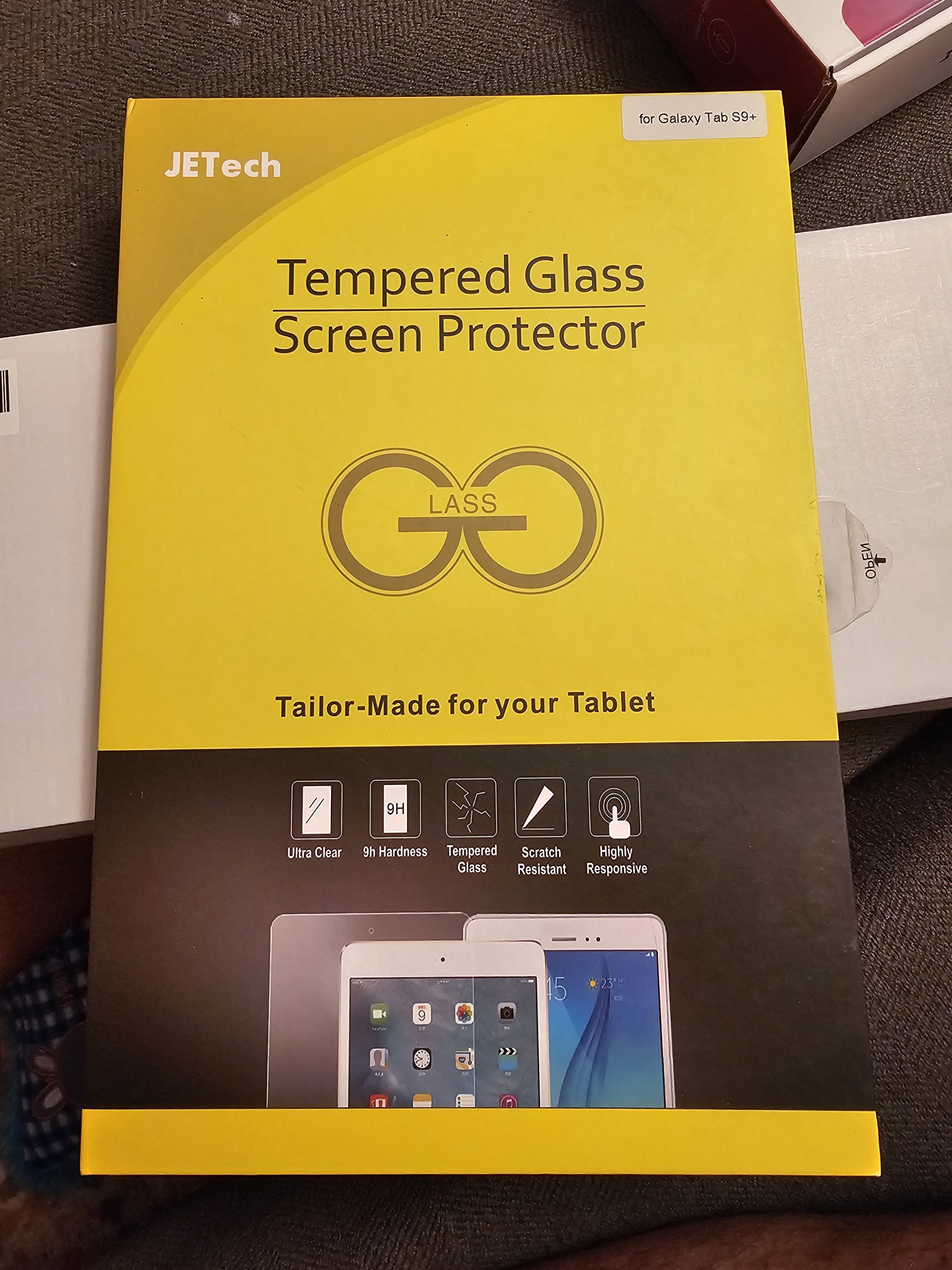 Tempered Glass Screen Protector Samsung Tab S9 Plus