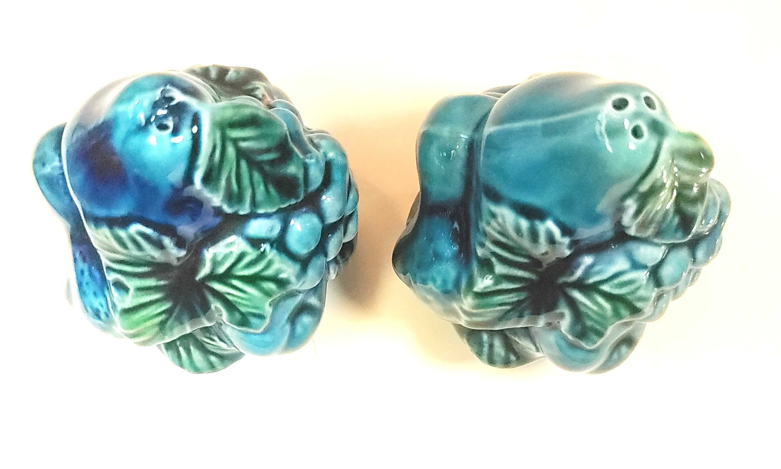 60s Inarco Mood Indigo Salt & Pepper Shakers Cobalt Blue Japan - photo 4