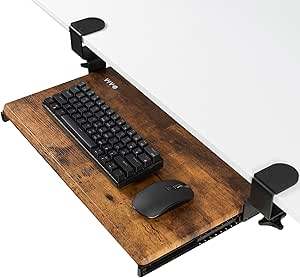 New VIVO Small Under Desk Keyboard Tray Vintage Brown