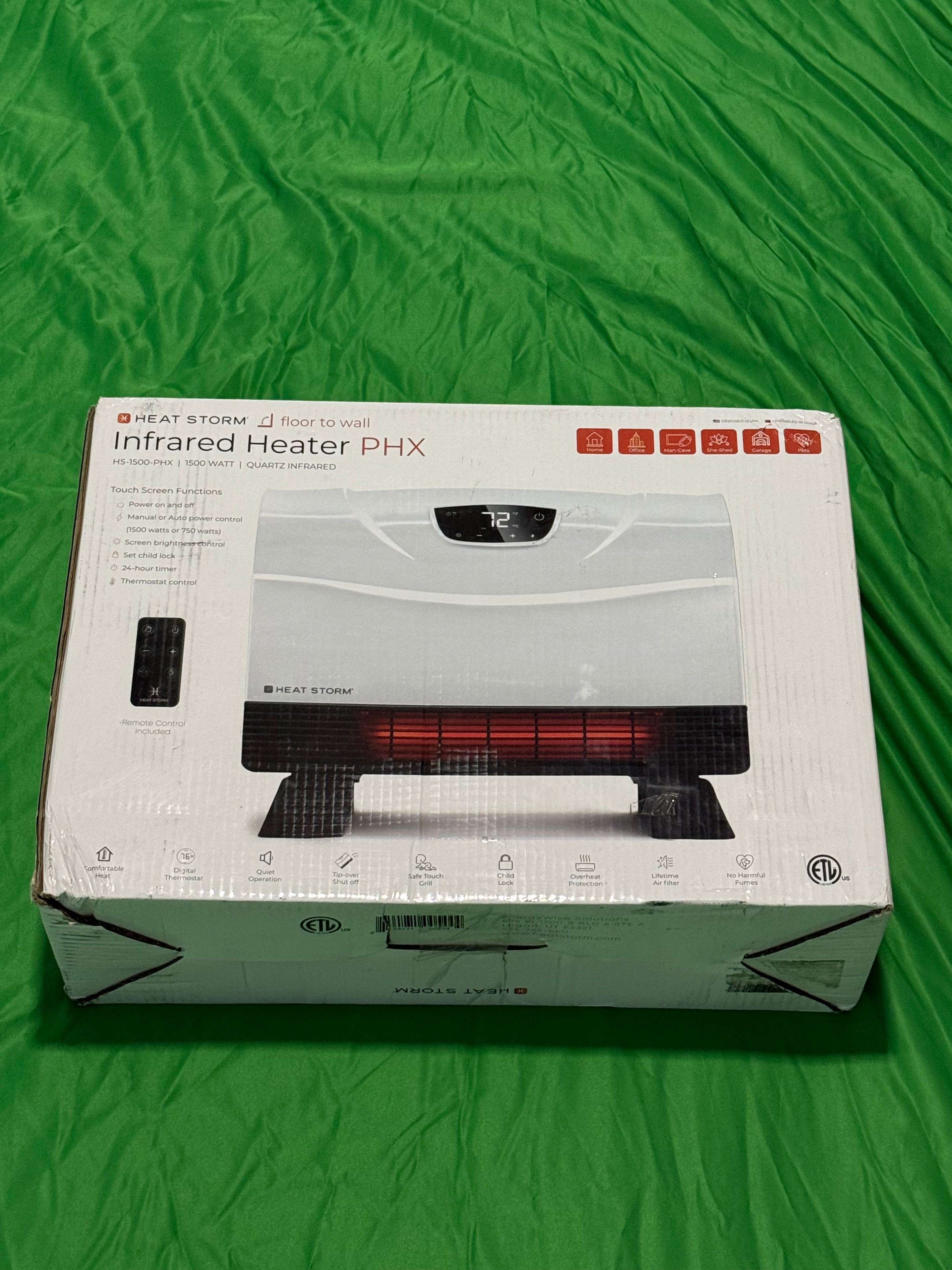 Heat Storm Phoenix Infrared Space Heater with Attachable Feet - photo 2