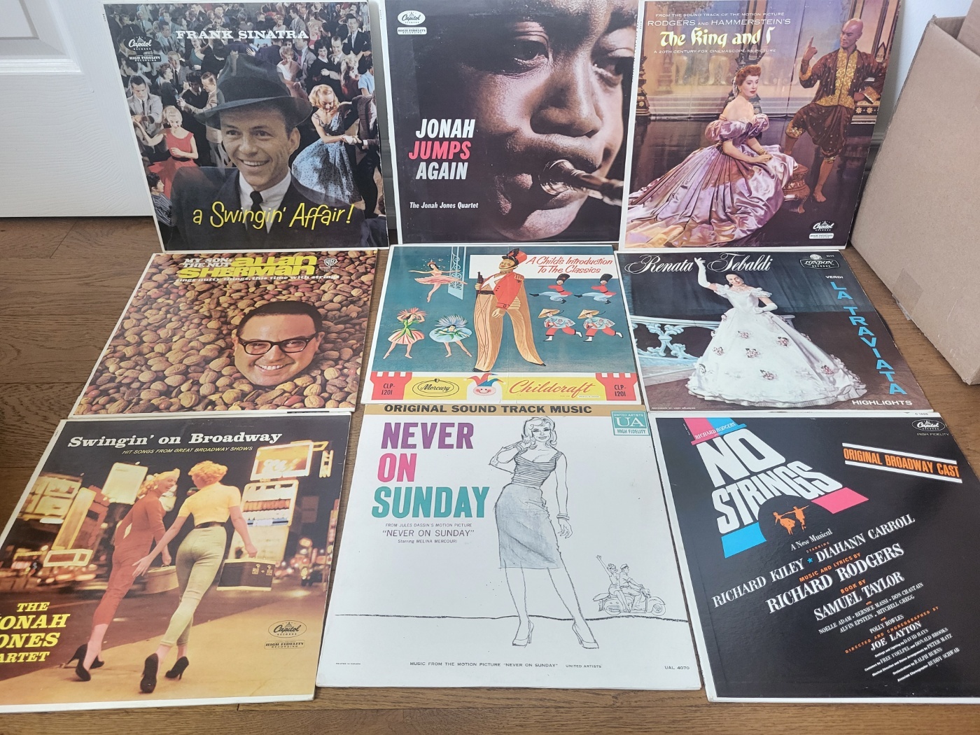 Vintage Vinyl Record Collection - 9 Albums