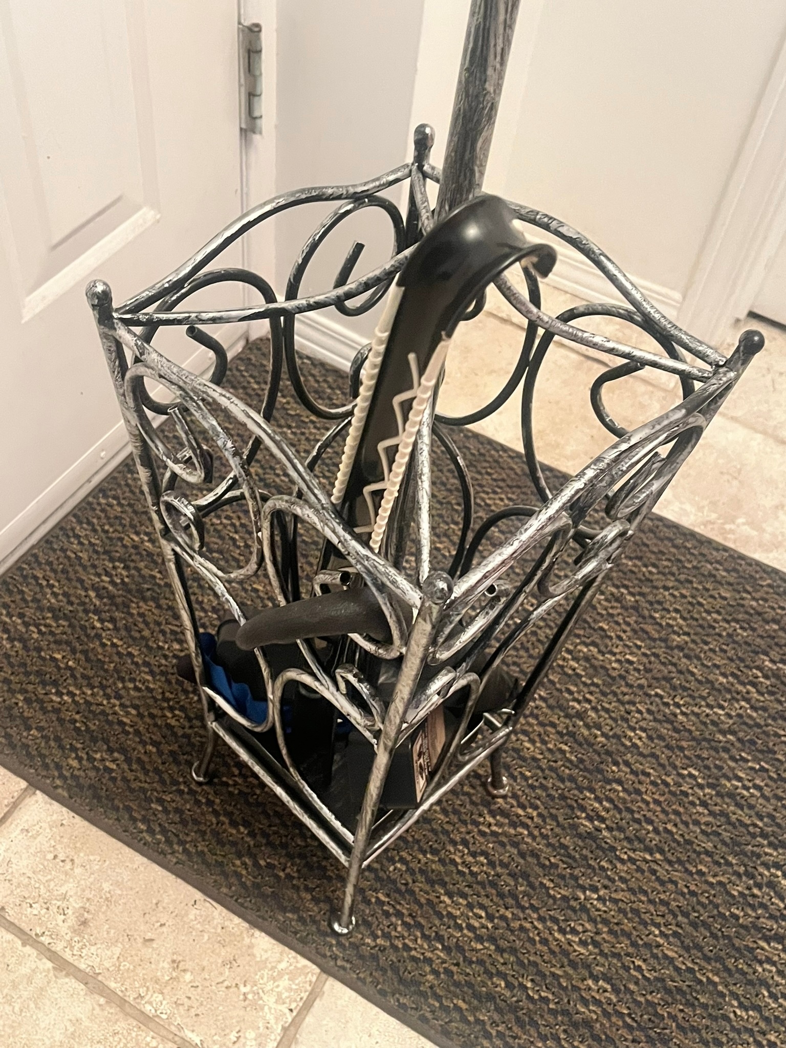 Metal Coat Rack with Umbrella Stand - photo 3
