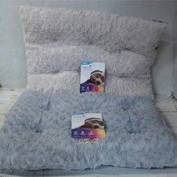 NEW TrustyPup Warm N Fuzzy 22"x16" Pet Bed Grey