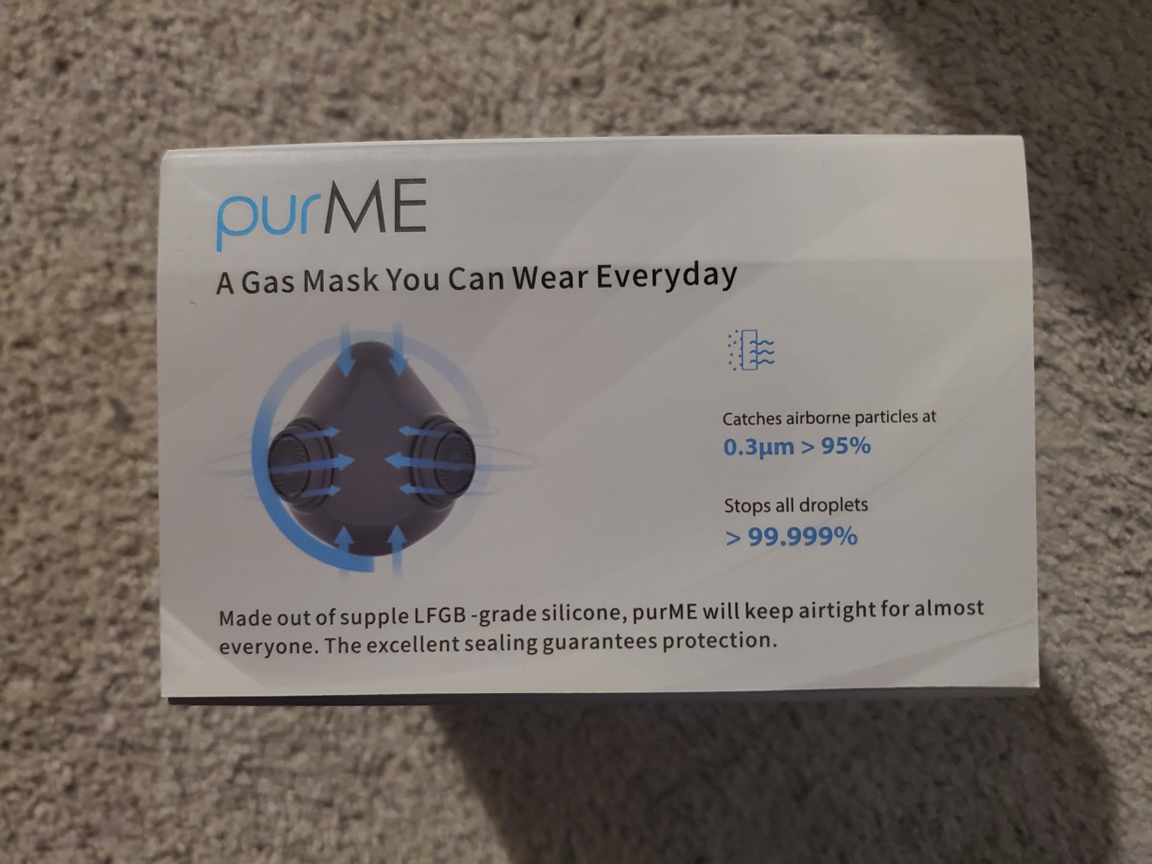 3x NEW PURME Premium Reusable Silicone Respirator Masks - photo 2