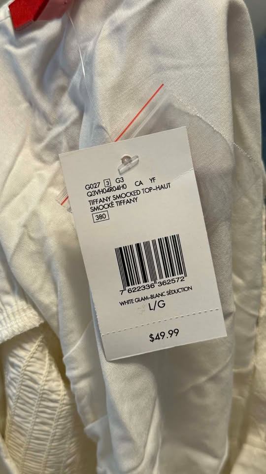 Brand-new GUESS Tiffany Smocked Top - photo 3