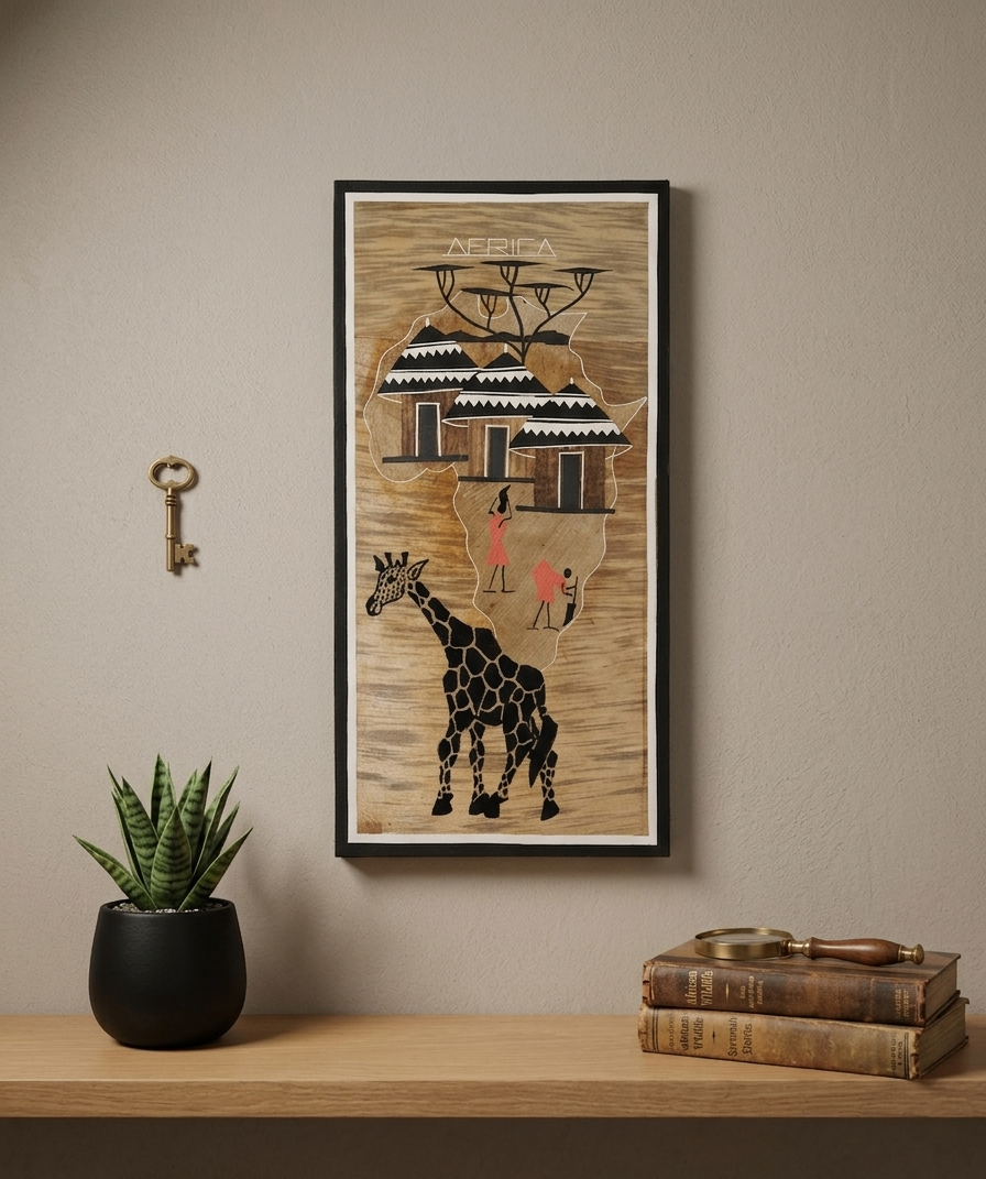 Framed African Scene Wall Art