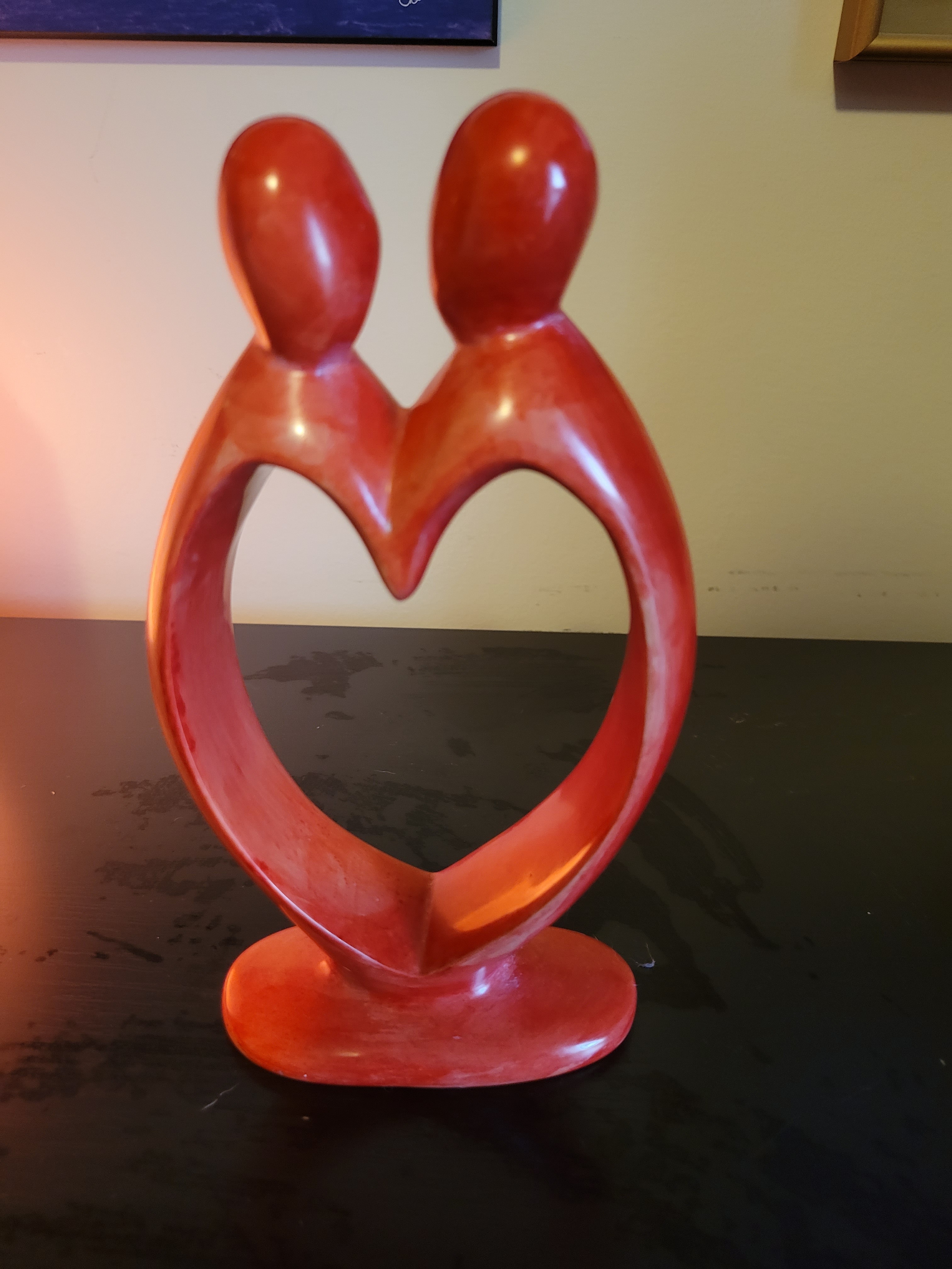 Heart Shaped Soapstone Carving