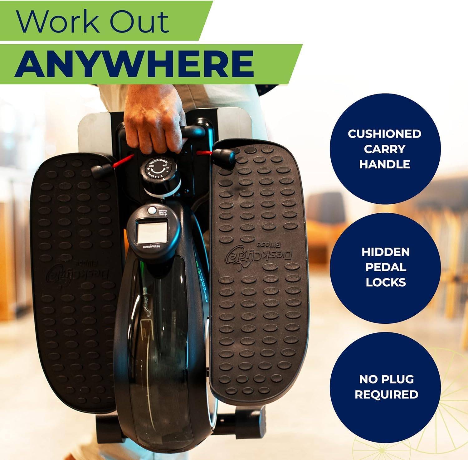 New DeskCycle Under Desk Elliptical Machine, Mini Cardio Machine - photo 5