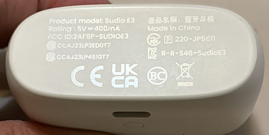 Sudio E3 Flagship Earbuds & Case - Hybrid ANC Wireless Charging - photo 4