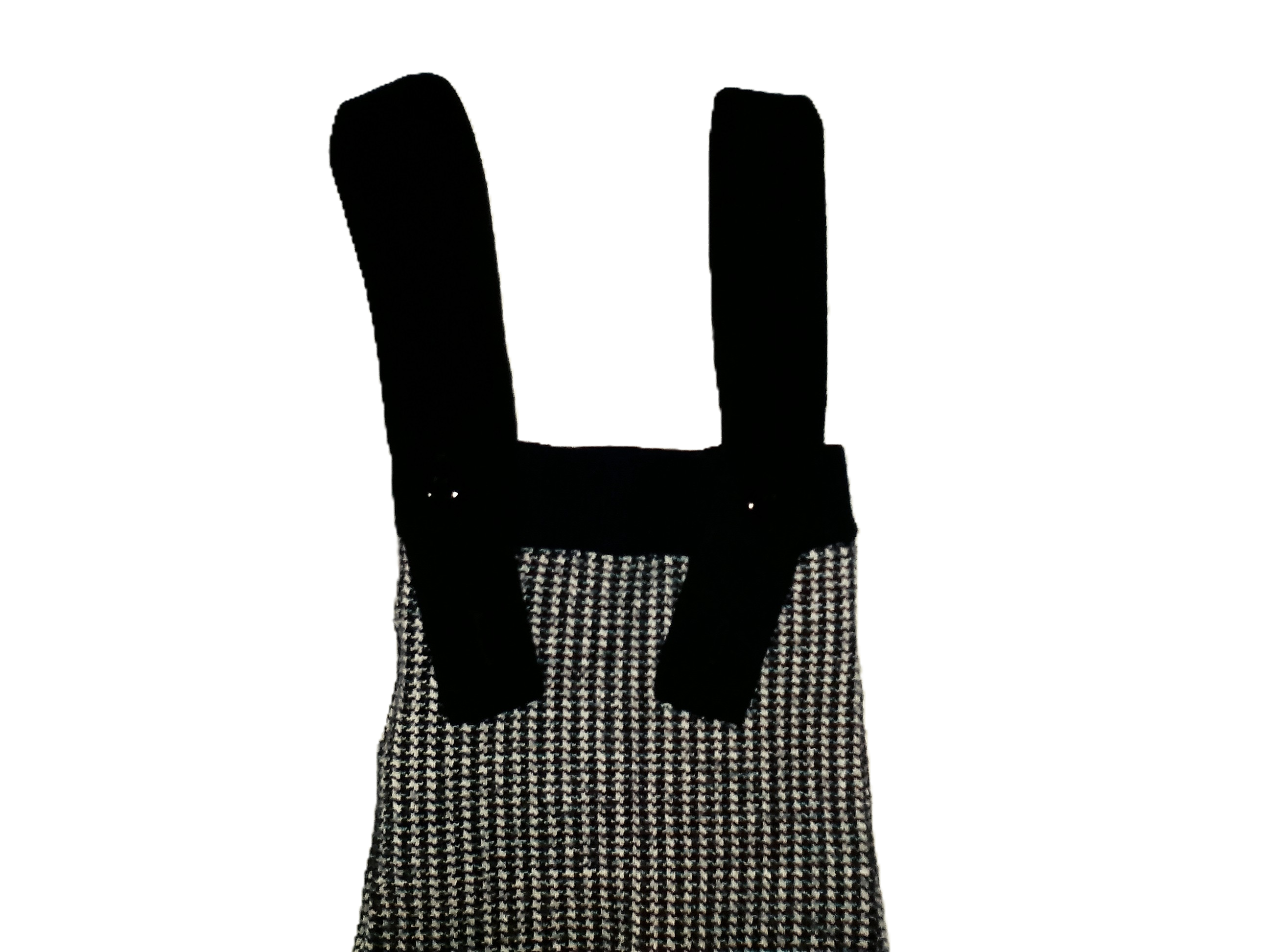 NooVel black + white houndstooth overalls 2 pc #kids #dungarees - photo 3