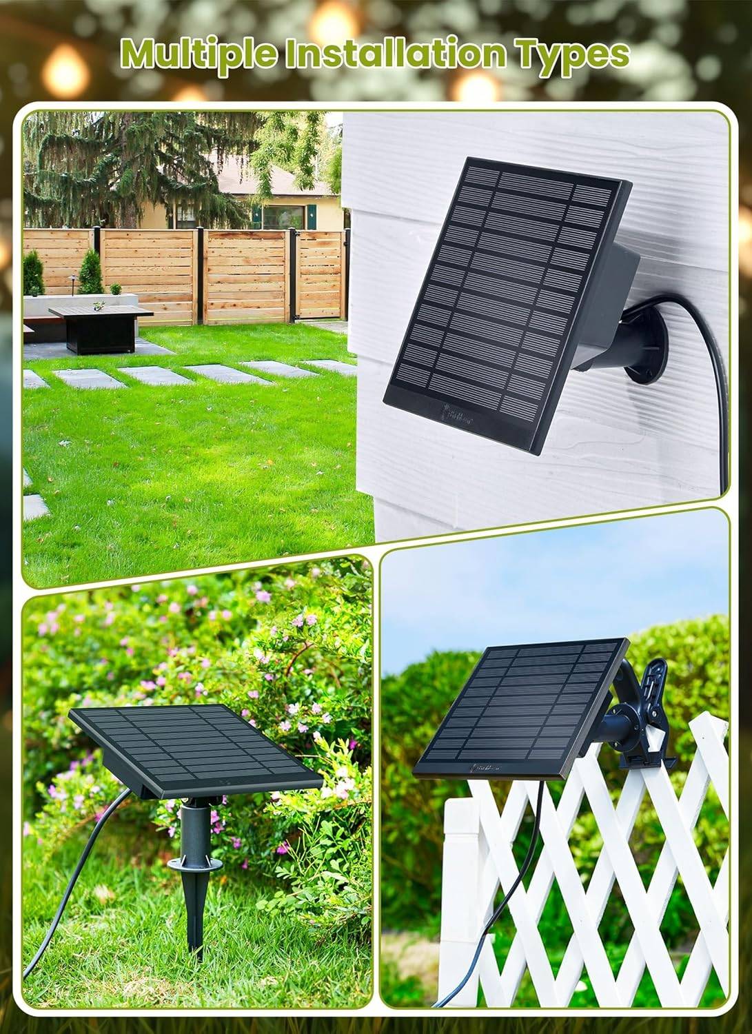 Brightown 58ft 25+1 LED G40 String Lights with Solar Panel - photo 2
