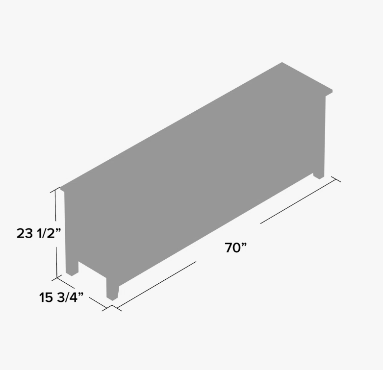 70" Electric Fireplace TV Stand with Storage - New in box - photo 5