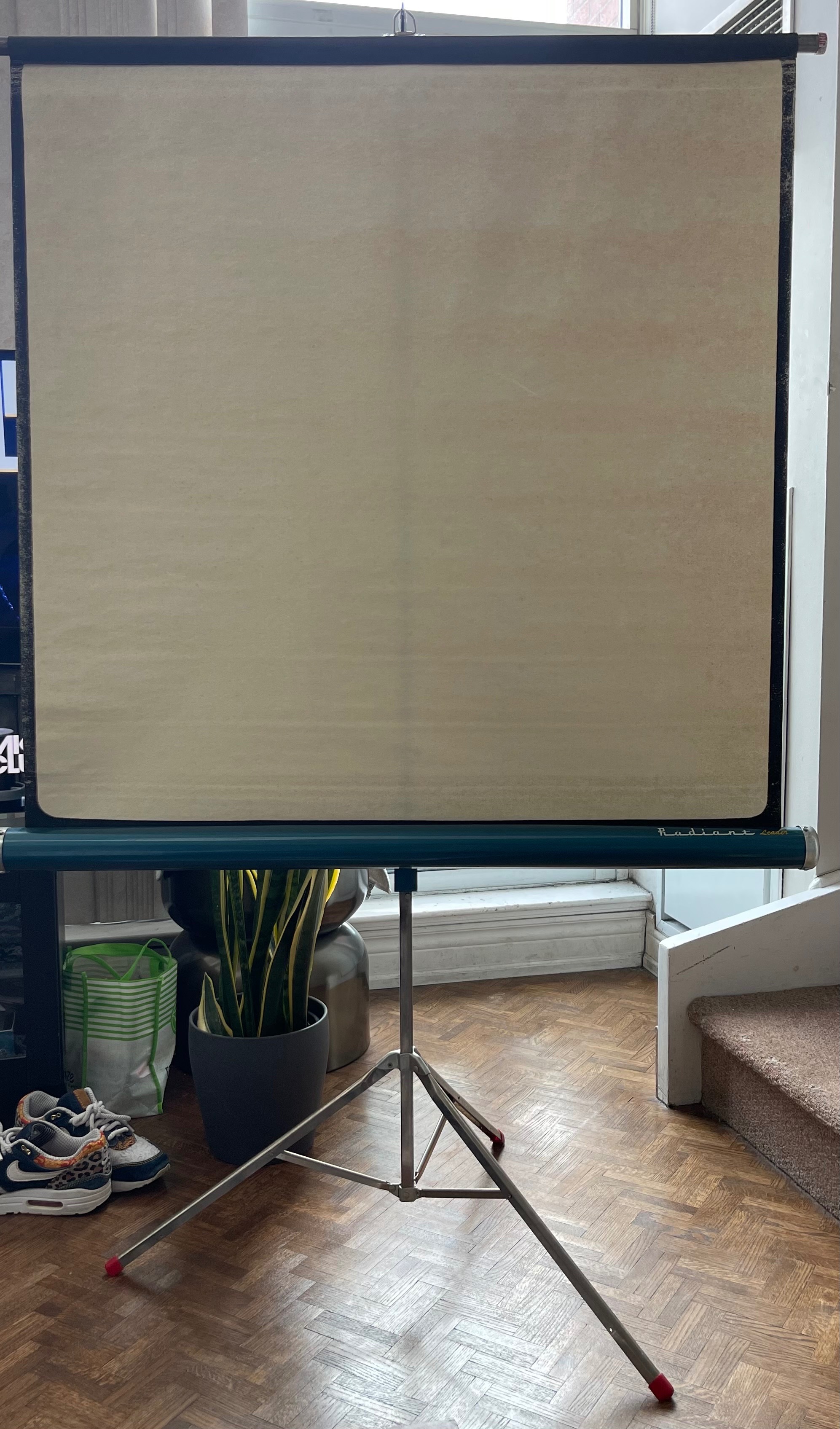 Vintage Radiant Leader Projector Screen (40x40 / 30x40)