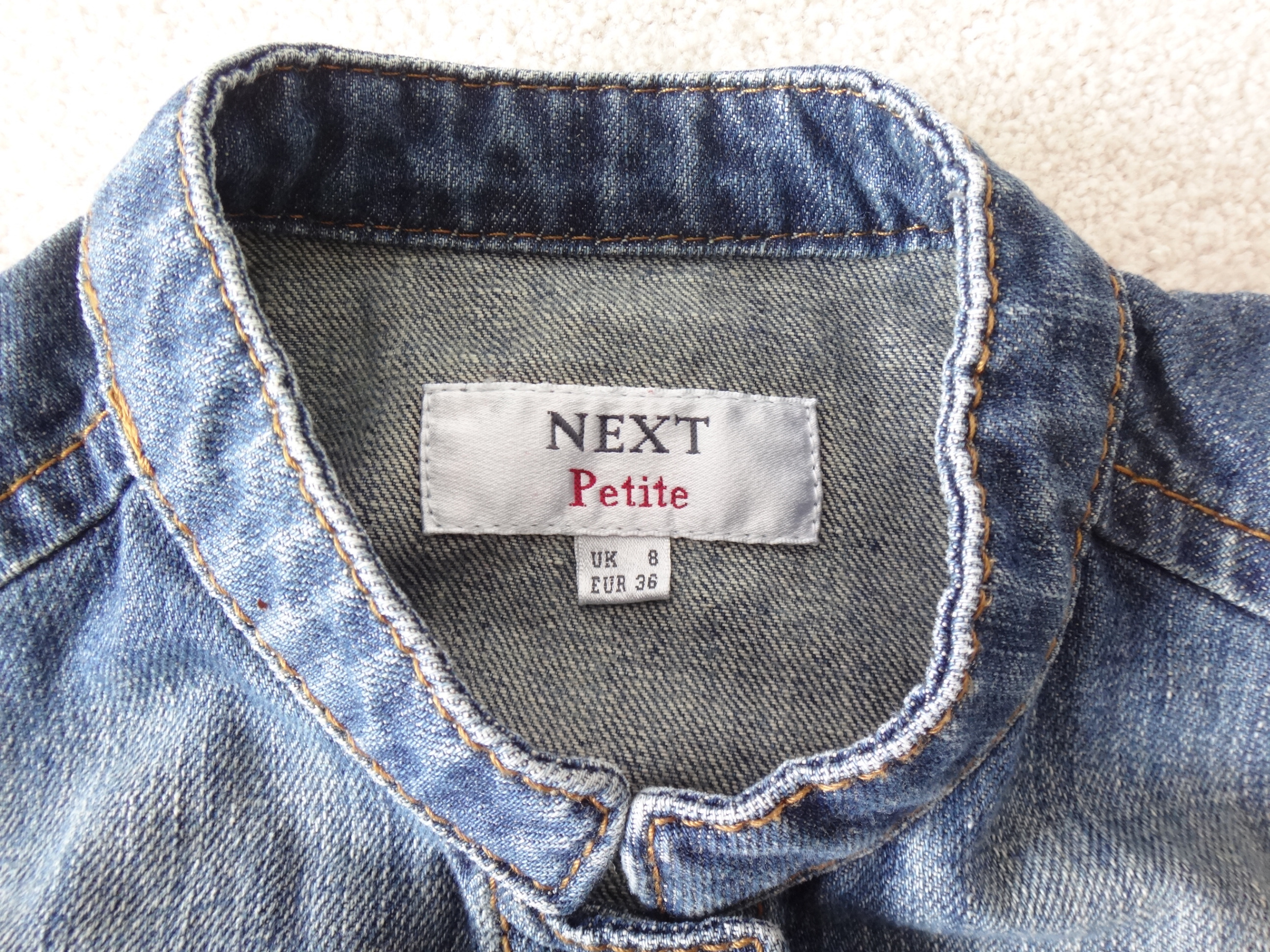 ✅♻️NEXT Petite UK 8/EU 36 Girls Ladies Women's Long Jeans Jacket - photo 3