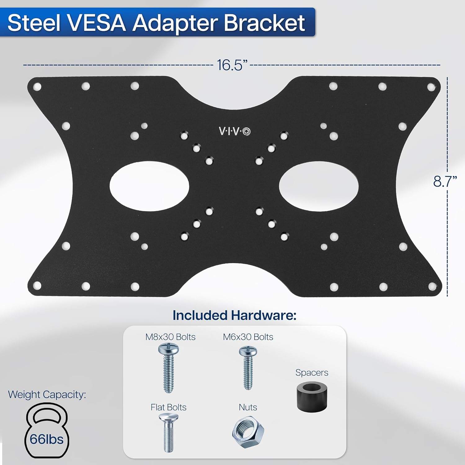 New  VIVO Steel VESA TV/Monitor Mount Adapter Plate Bracket - photo 2