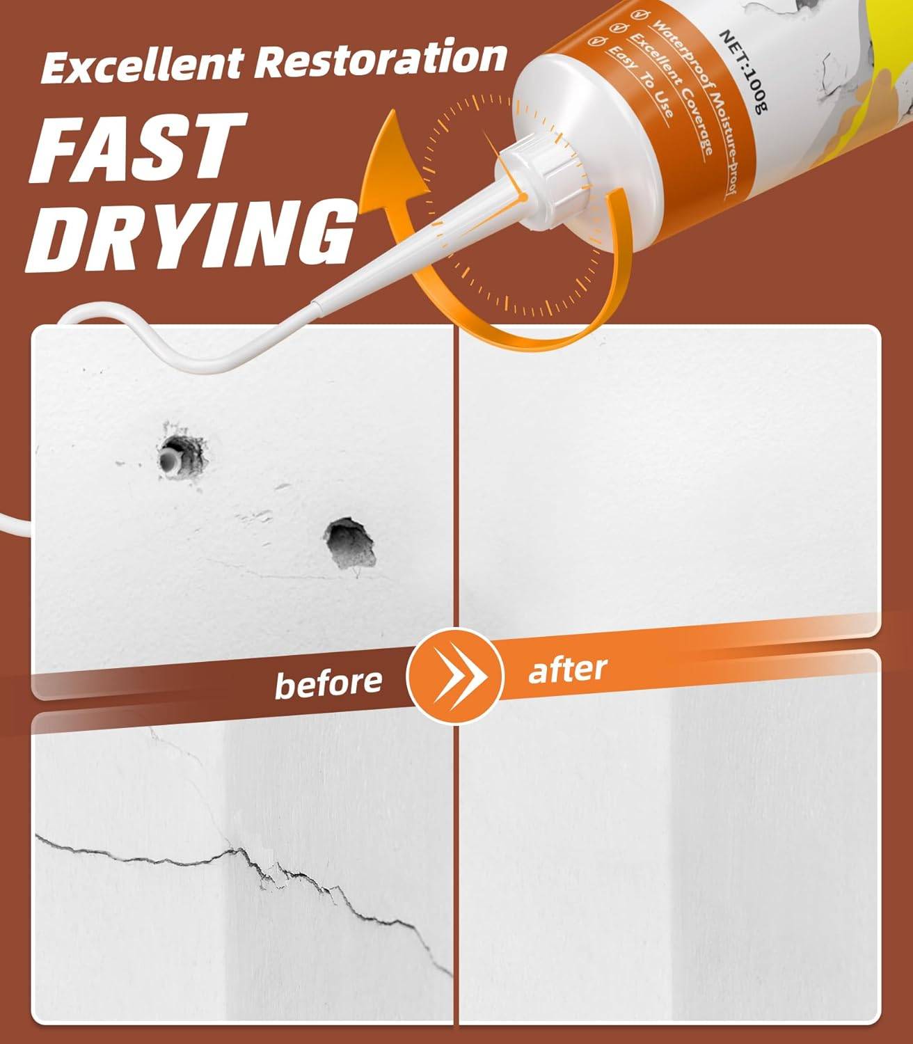 Drywall Repair Kit – Easy Wall Hole Fix (All-in-One Set) - photo 5