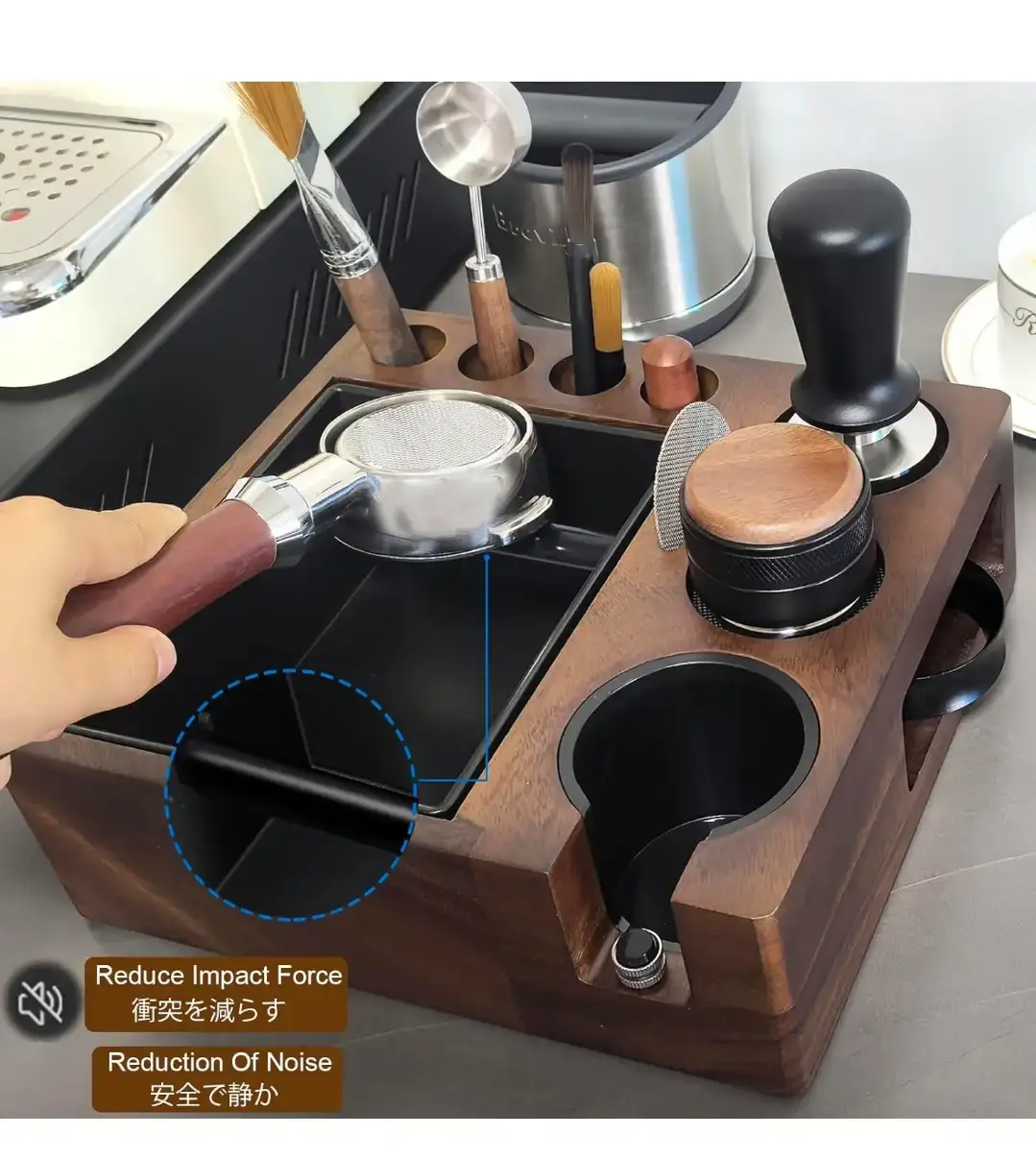 Espresso Tamping Station Knock Box Organizer - photo 5