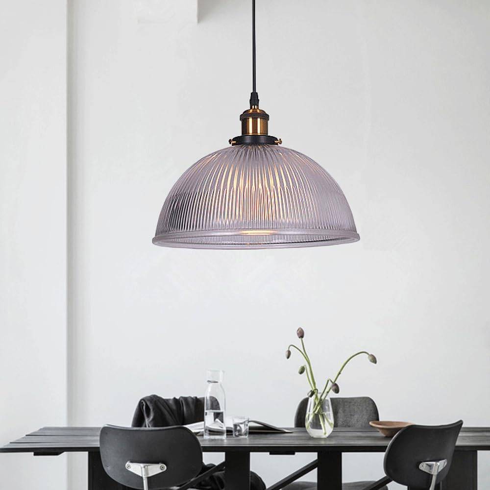 Vintage-Style Frosted Glass Pendant Light - photo 2