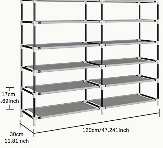 6 Tier Shoe Rack Storage Organizer