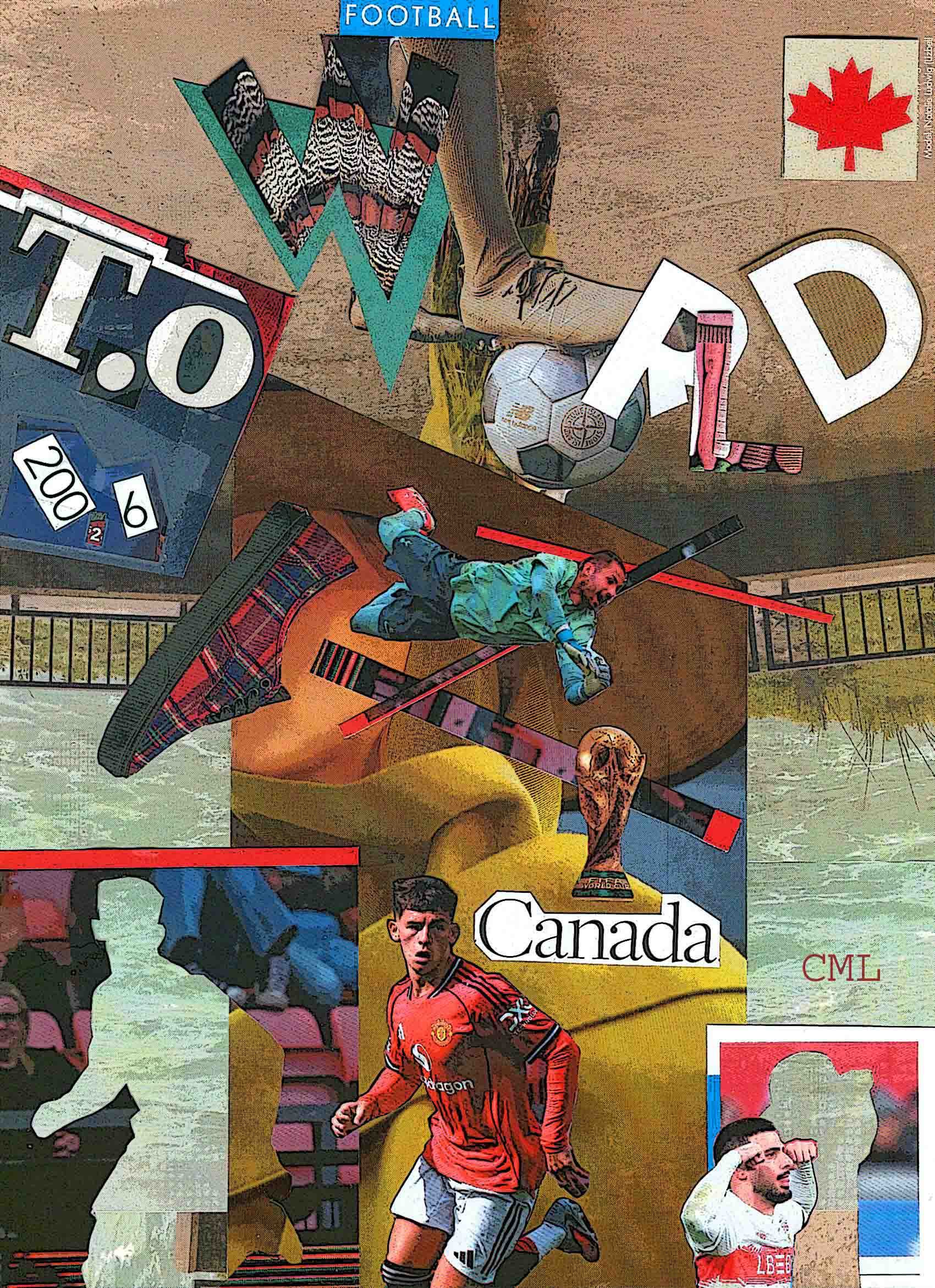 100% Original Contemporary World Cup Canadian Art - photo 5