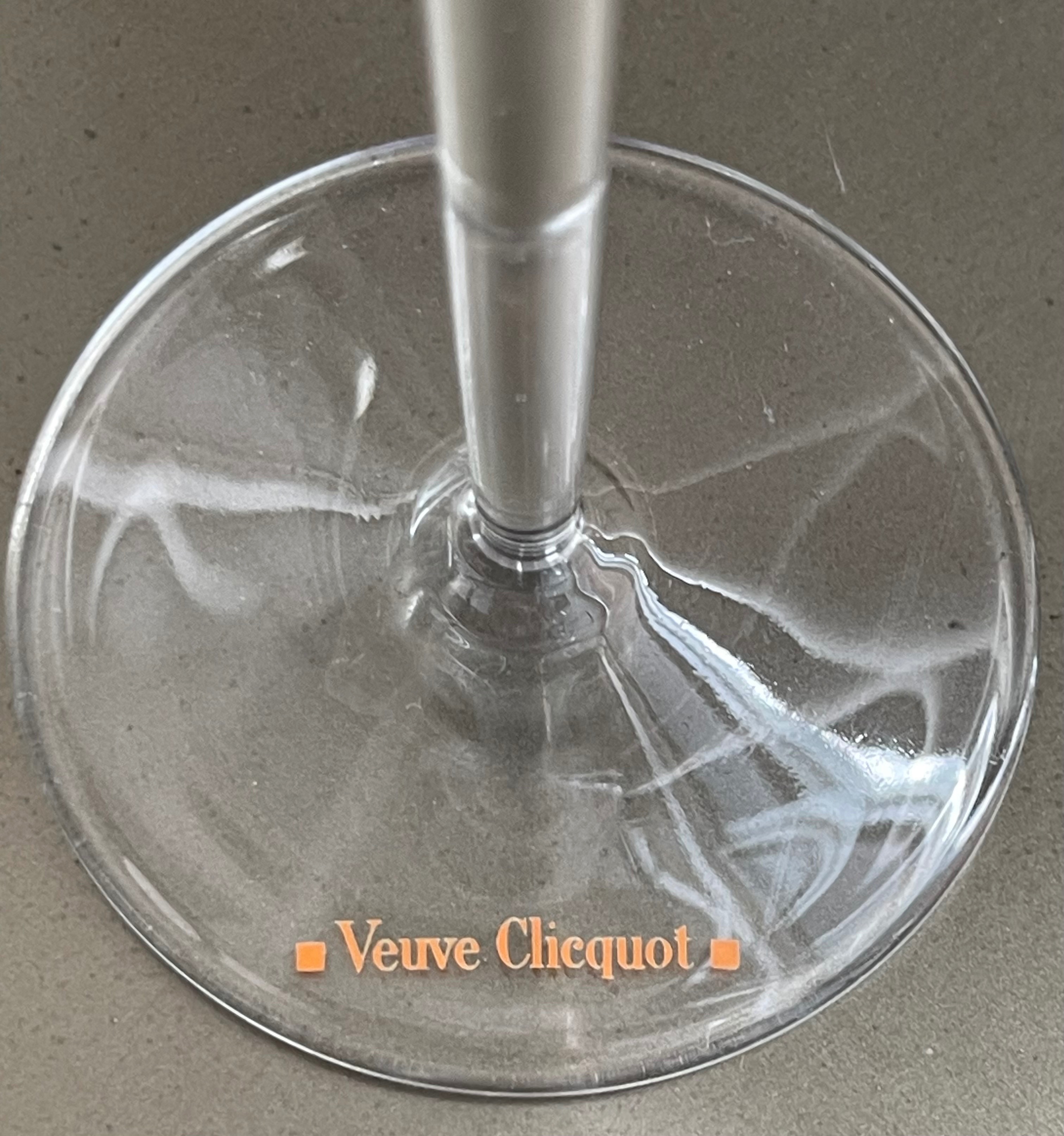 2 Authentic Veuve Clicquot Tulip Champagne Flutes (8") - photo 3