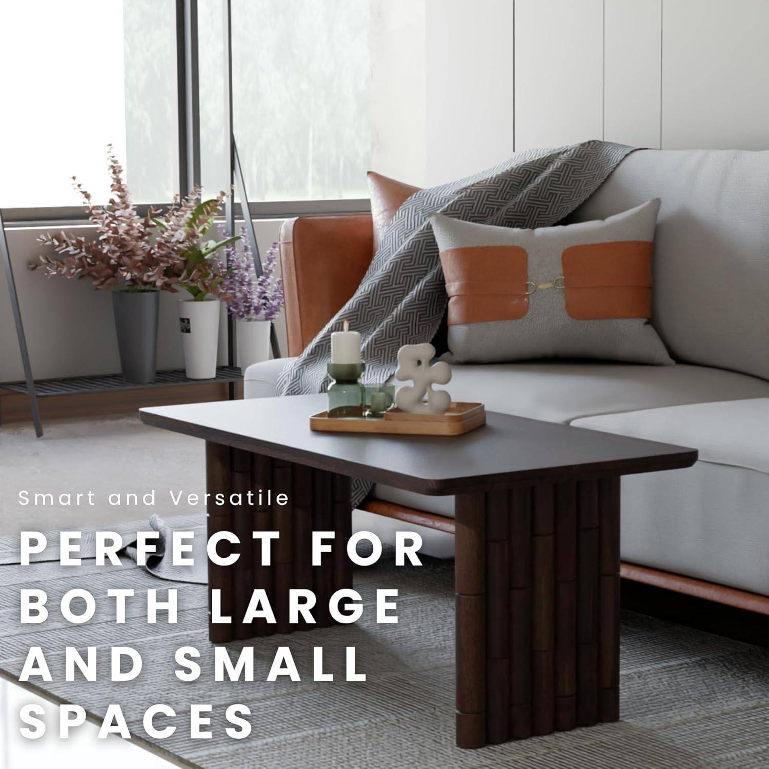 Relso Solid Mango Wood Coffee Table (New in box) - photo 5