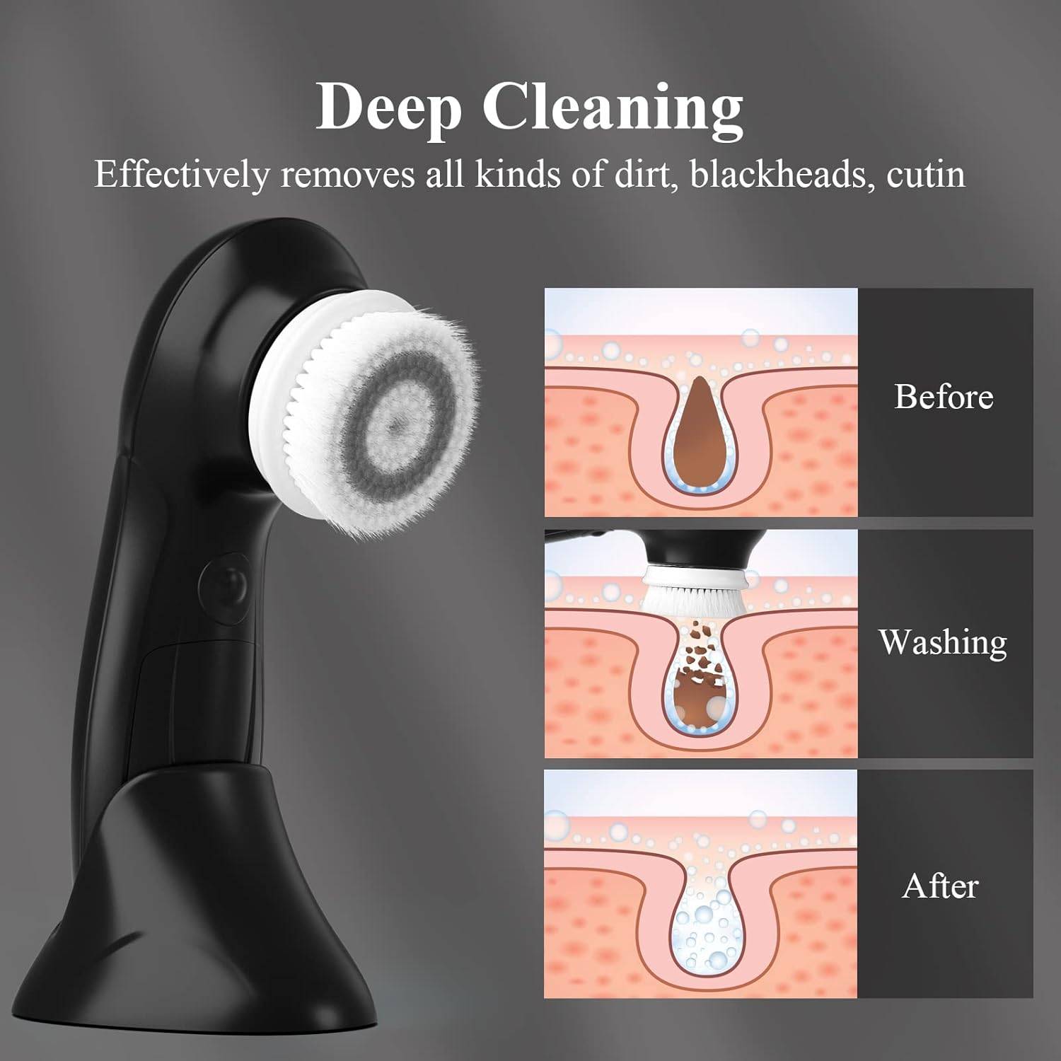 Touch Beauty - Facial Cleanser Brush - New