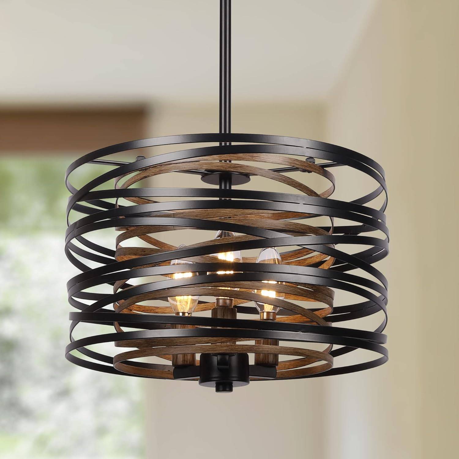 Drum Chandelier Pendant Light
