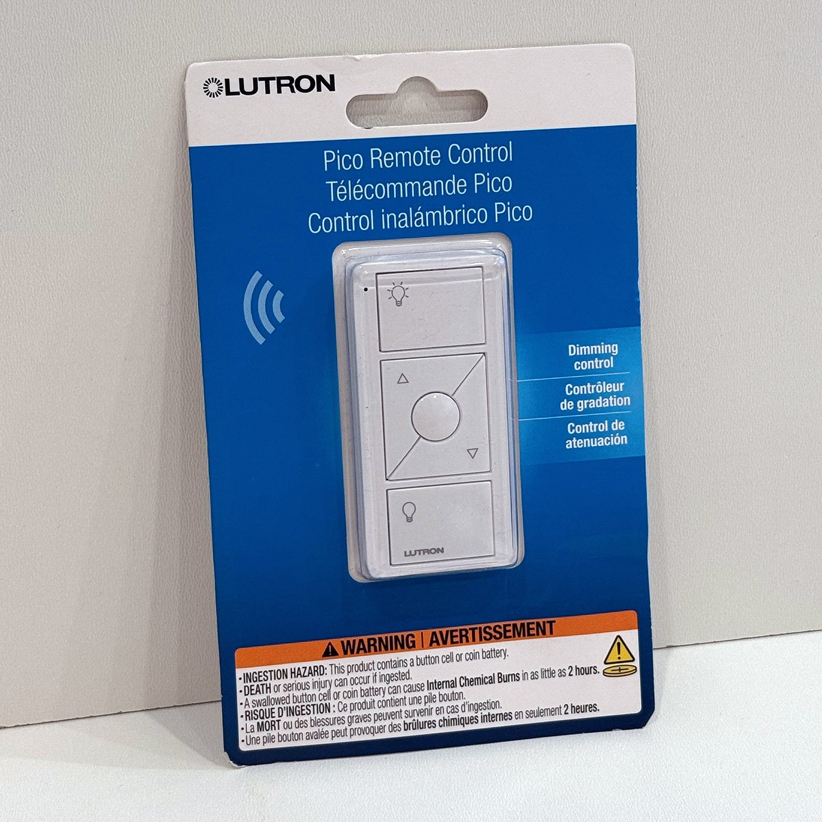 Lutron Caseta Pico Remote White, PJ2-3BRL-WH-L01R