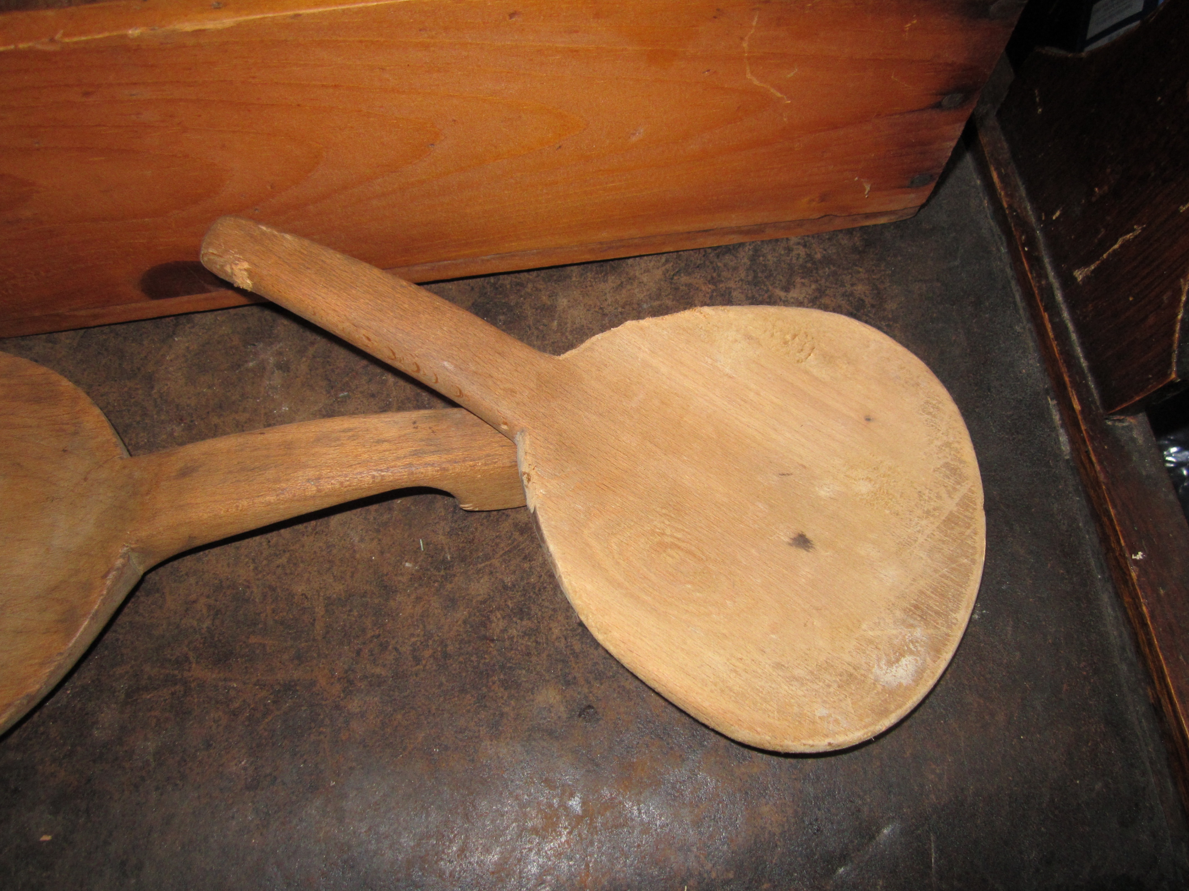 Group of Antique Wooden Utensils with Box - photo 4