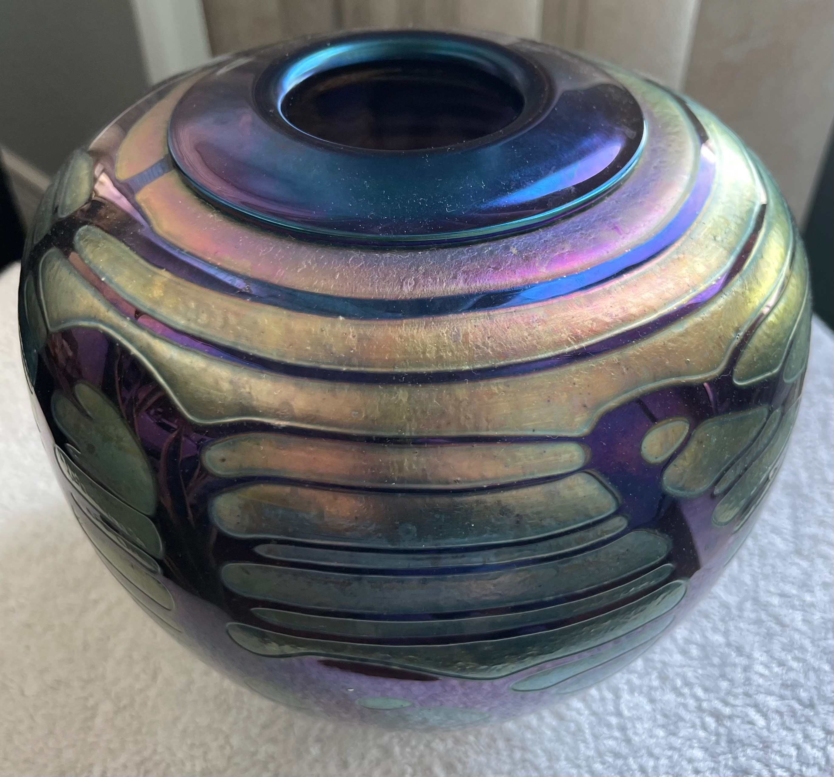 Signed Jim Norton Canadian Art Glass Vessel (1997) - photo 2