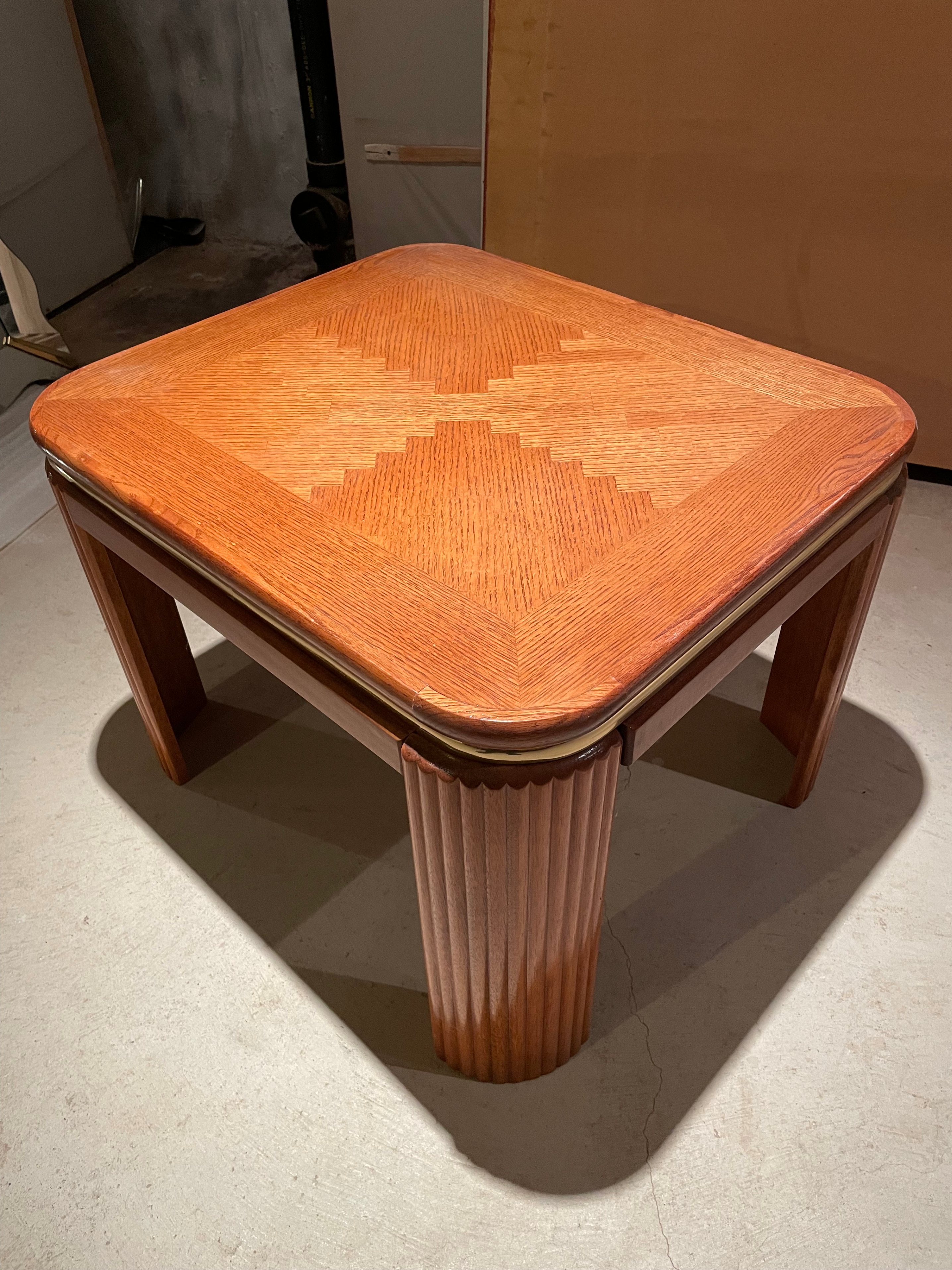 80's Modern - Solid Wood Coffee + Side Table