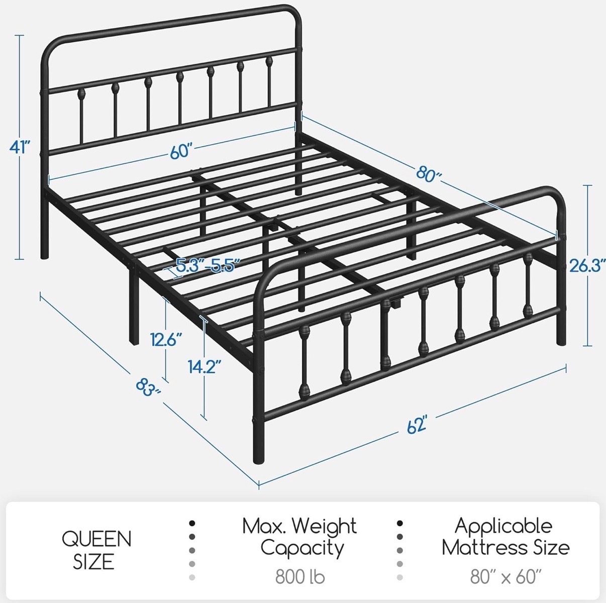 Queen Mattress + Bed Frame – Excellent Condition, Barely Used - photo 2