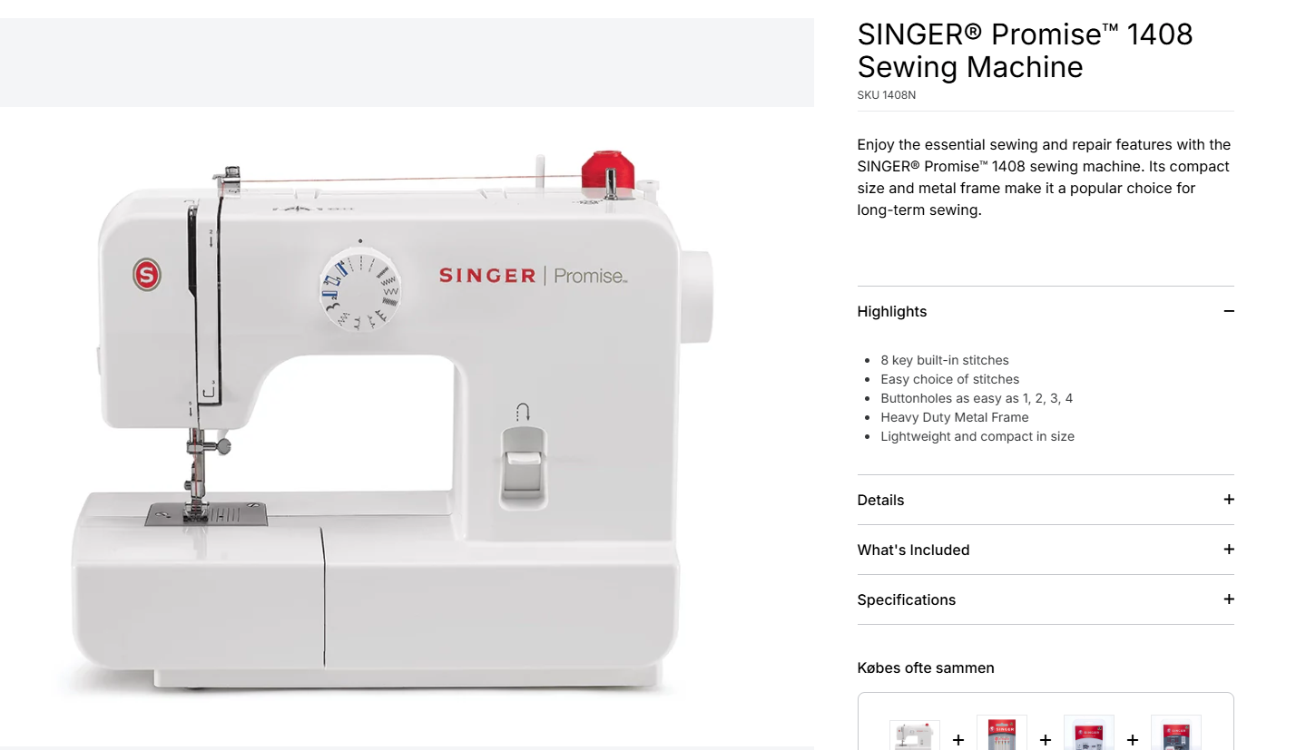 SINGER® Promise™ 1408 Sewing Machine sku 1408N - photo 2