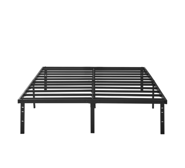 Black Metal Queen Bed Frame - Open box - photo 3