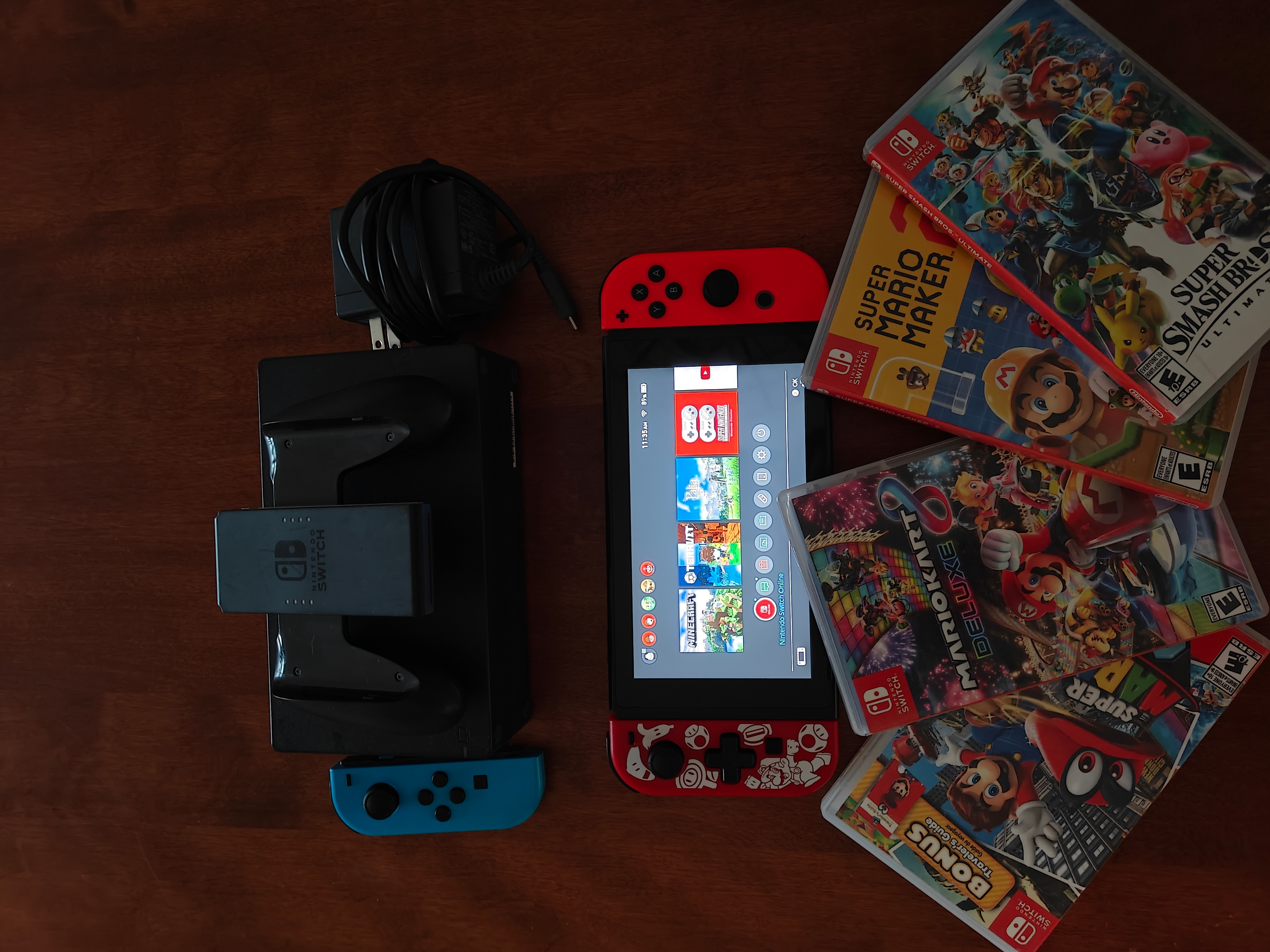Nintendo Switch (V2)  - Accessories Included + Case - photo 4