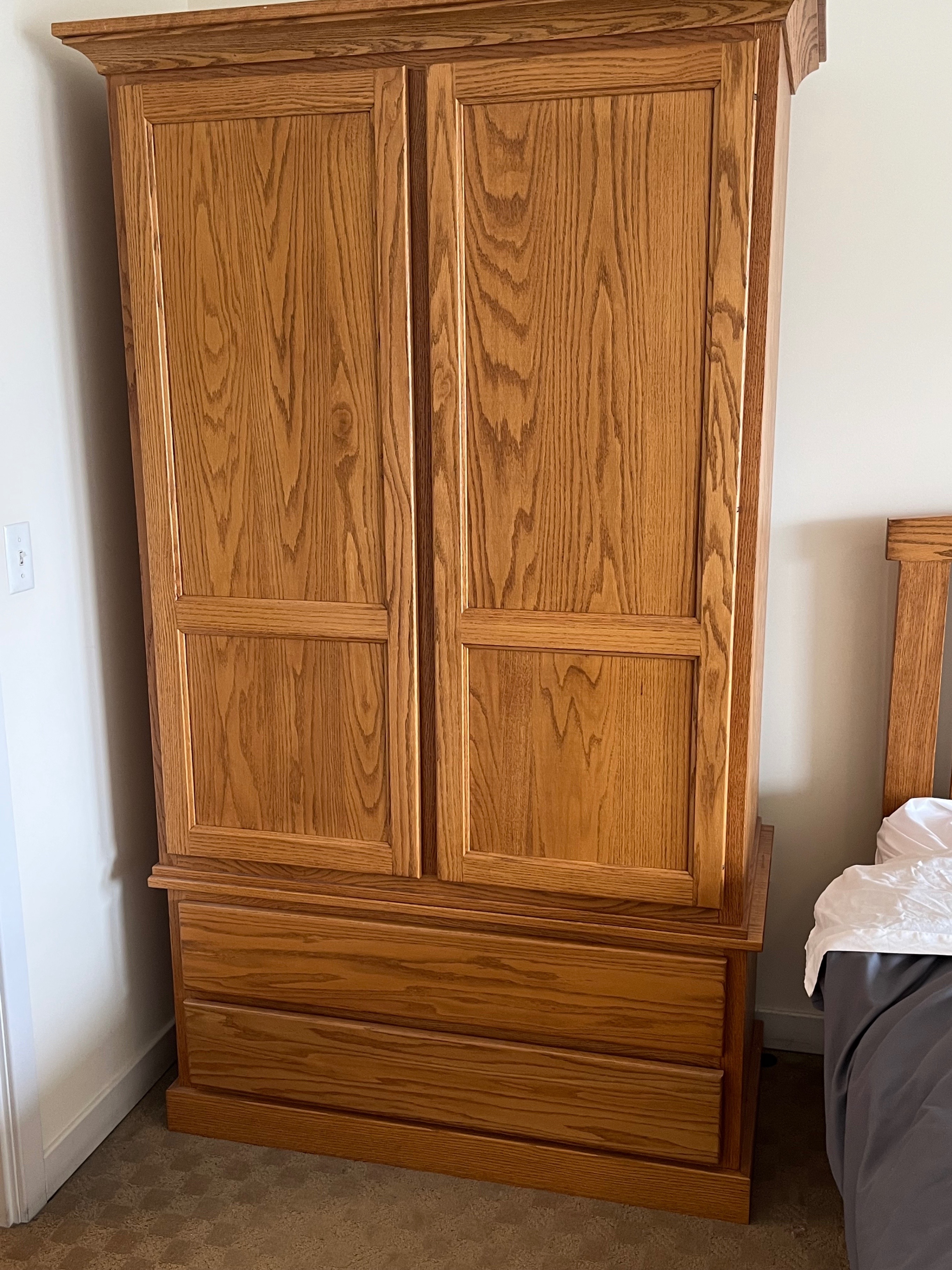 Solid Red Oak 6-Piece Bedroom Set