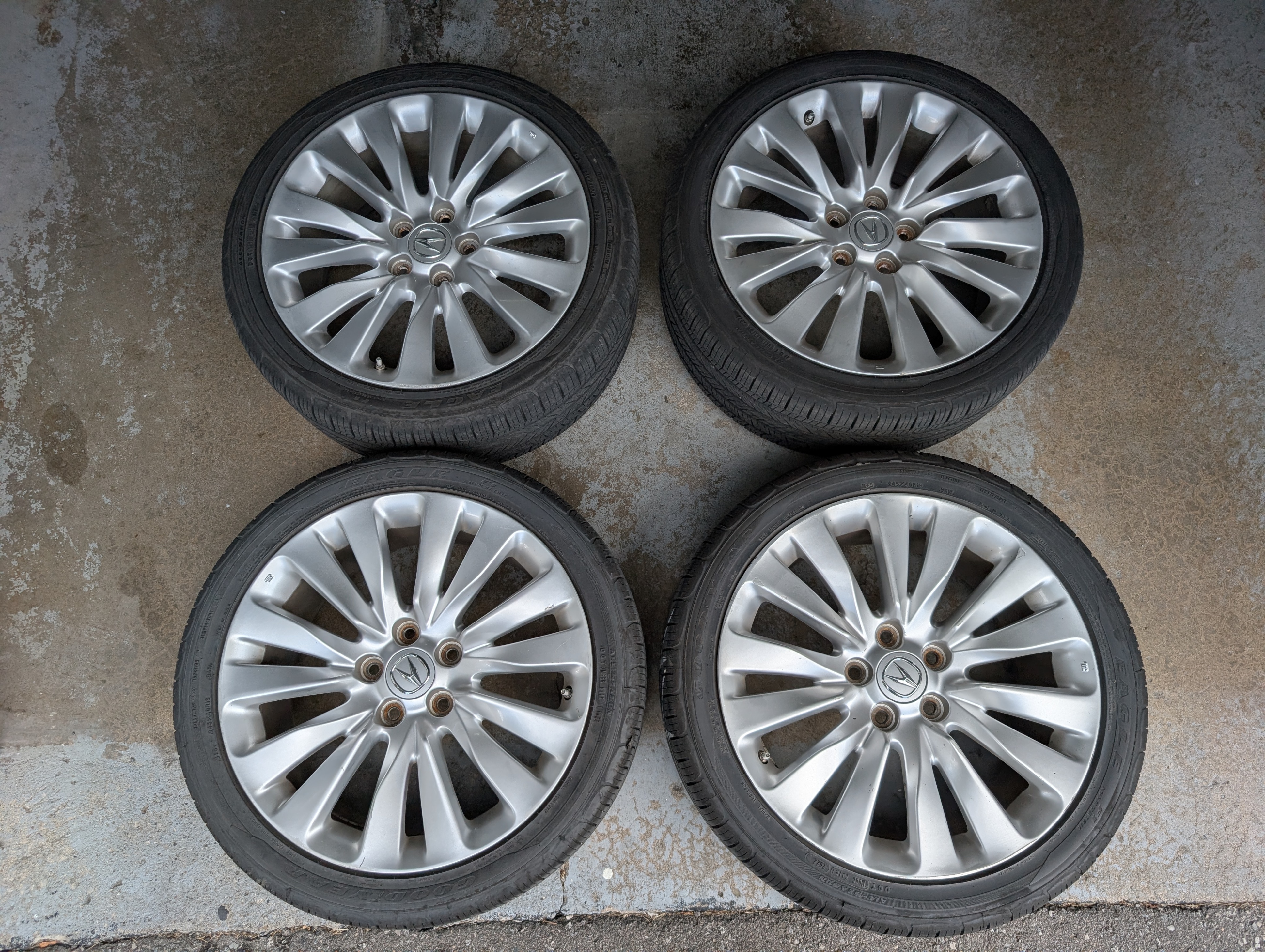 Acura RLX All-Season Tires, Rims, TPMS $2,500