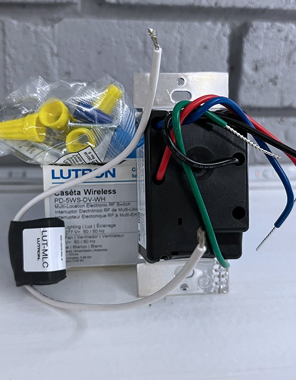 Lutron Caseta PRO 5A in-wall, no neutral switch, PD-5WS-DV-WH - photo 2