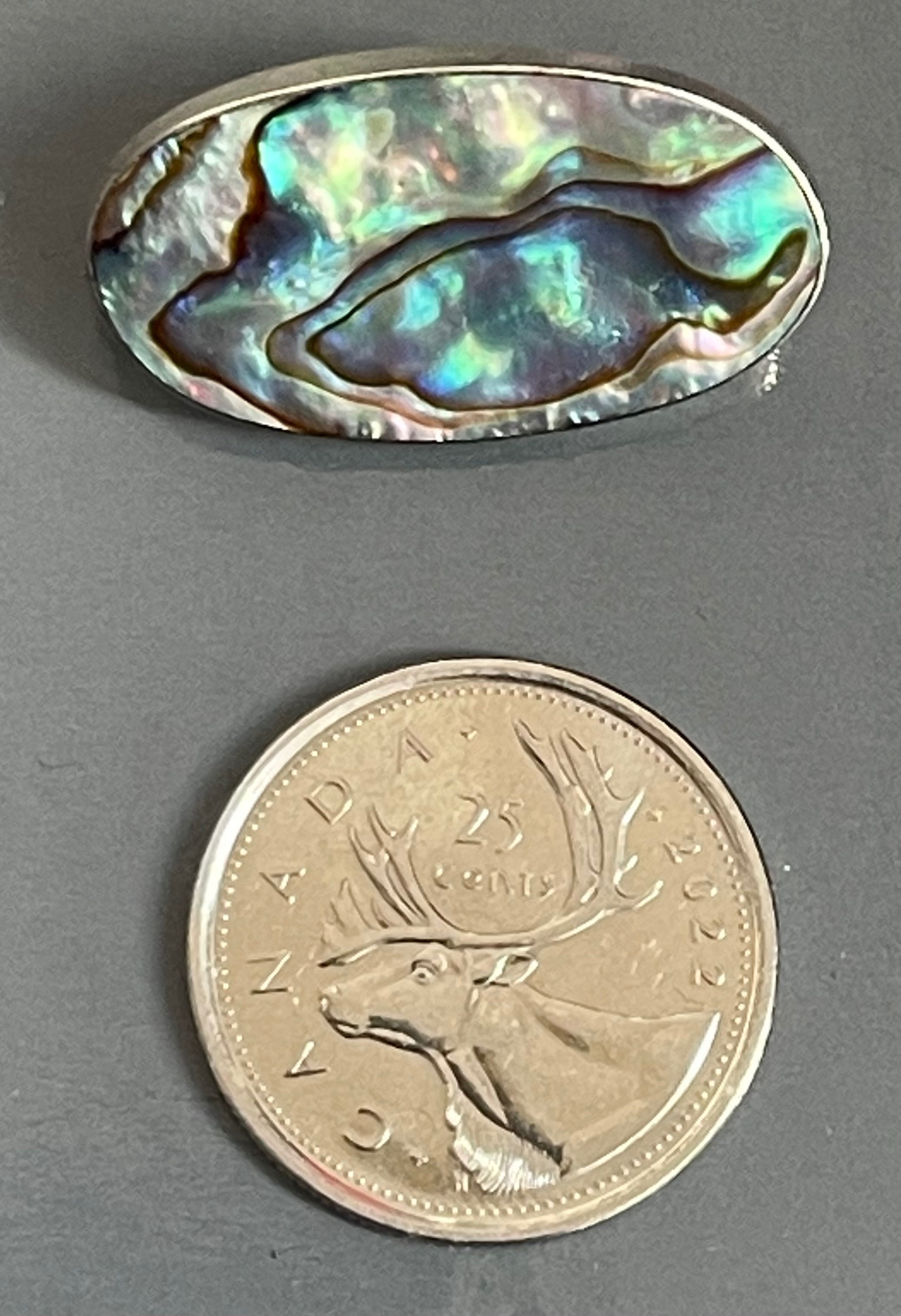 Vintage Mexican Sterling Silver & Abalone Shell Stick Pin - photo 3
