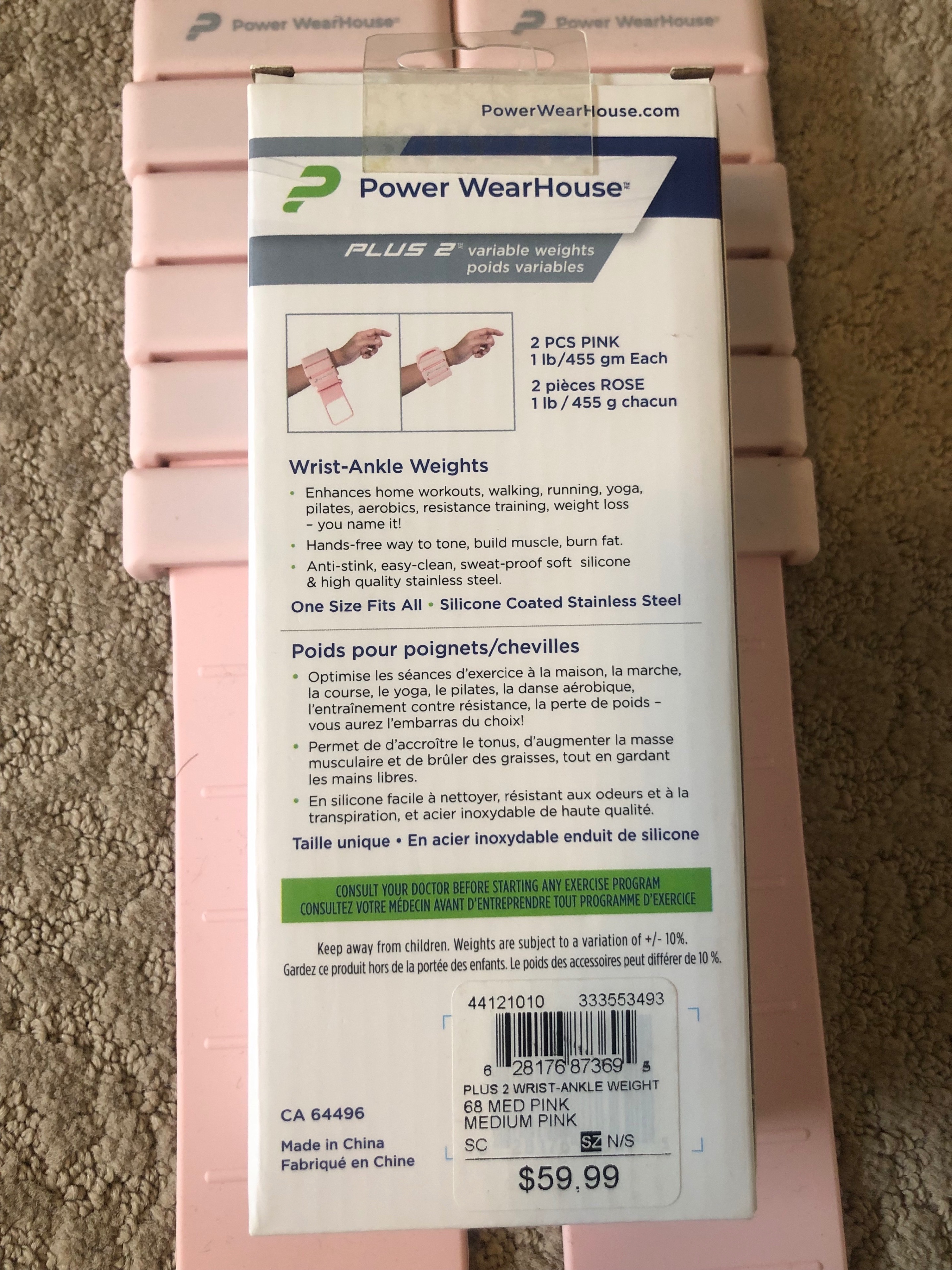 Pink Ankle/Wrist Weights + Boosters - photo 4