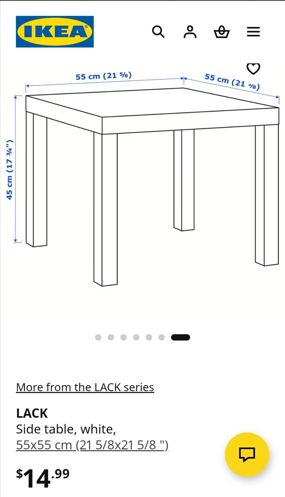 IKEA Lack Side Table - White coffee toddler game - photo 2