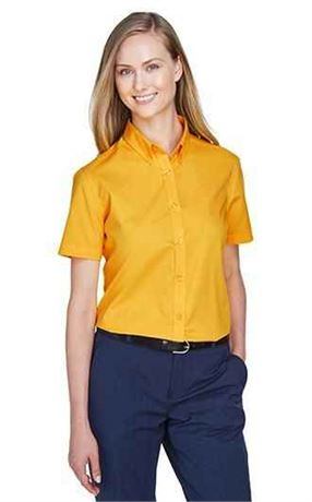 Core365 Short Sleeve Twill Shirt - Campus Gold