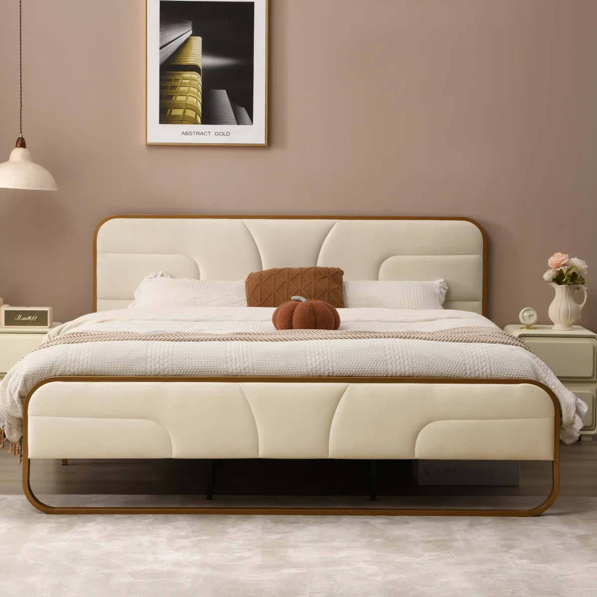 Full size bed frame + mattress